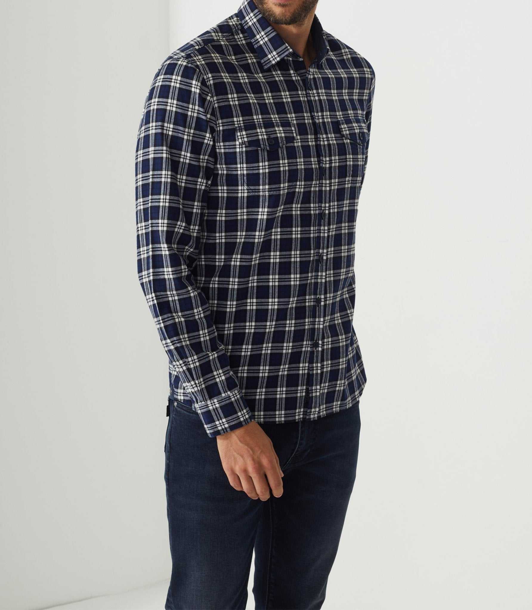 Chemise casual bleu "Adjia" - Image 2
