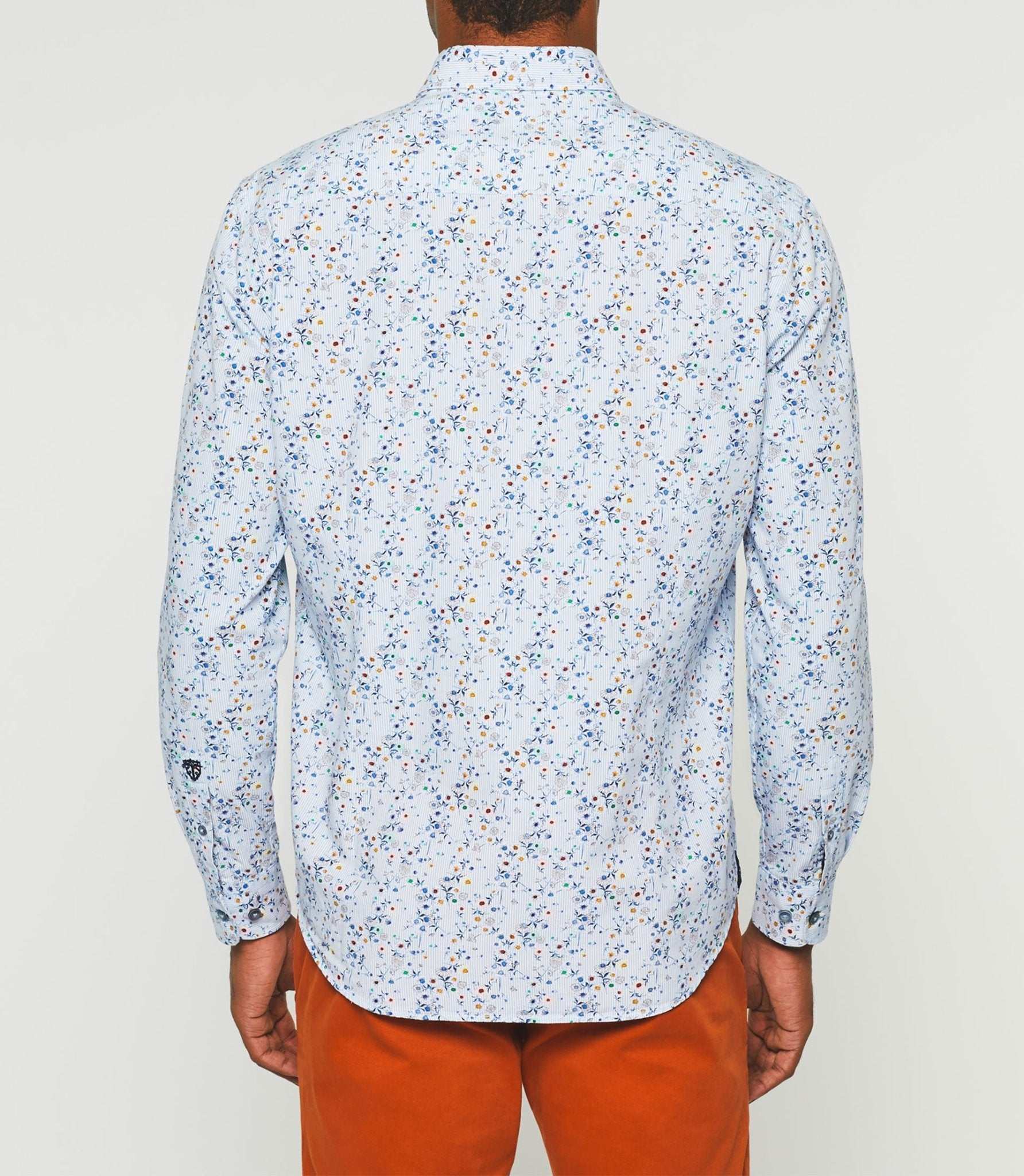 Chemise casual à imprimé bleu ciel "Kyrian" - Image 5