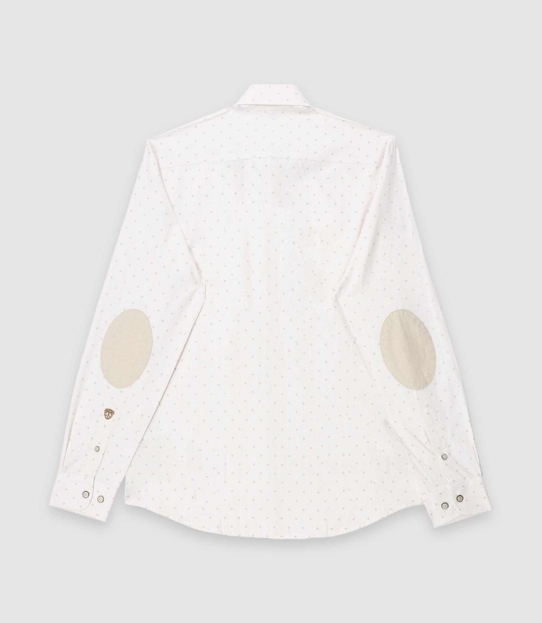Chemise regular camel et blanche KELLYOUT - Image 2