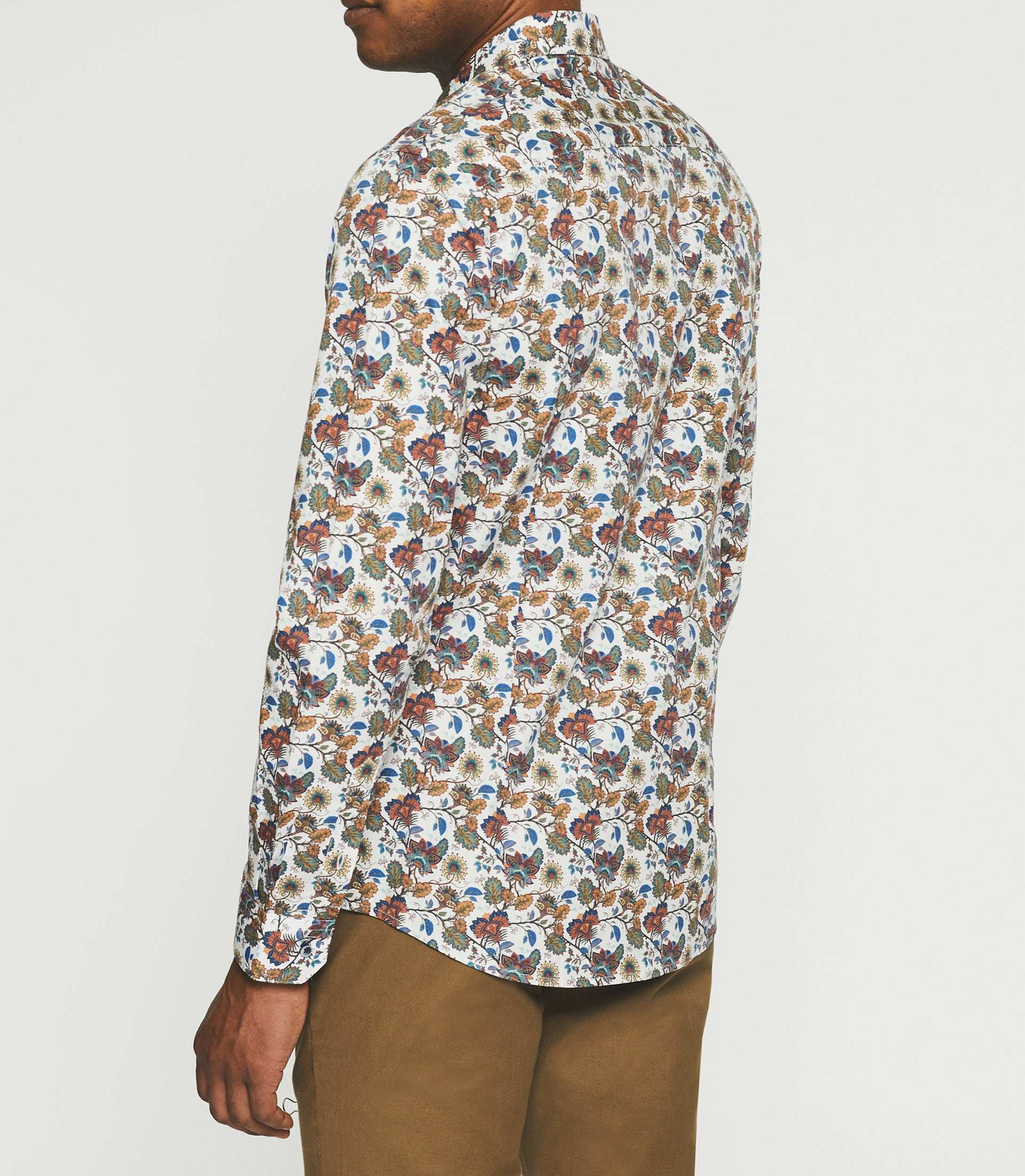 Chemise casual à imprimé écru JALICE - Image 4