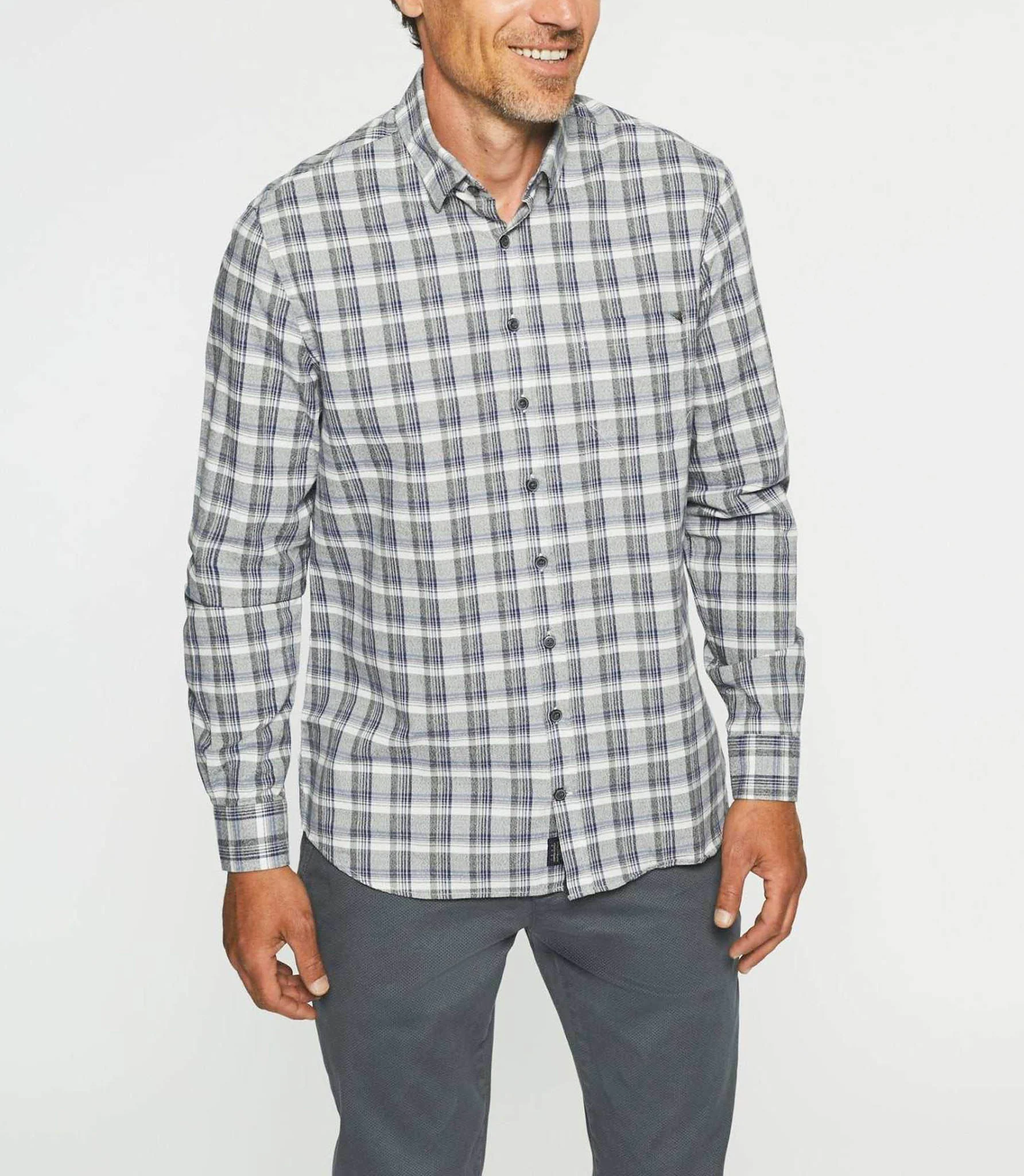 Chemise casual à carreaux gris JELLY - Image 3