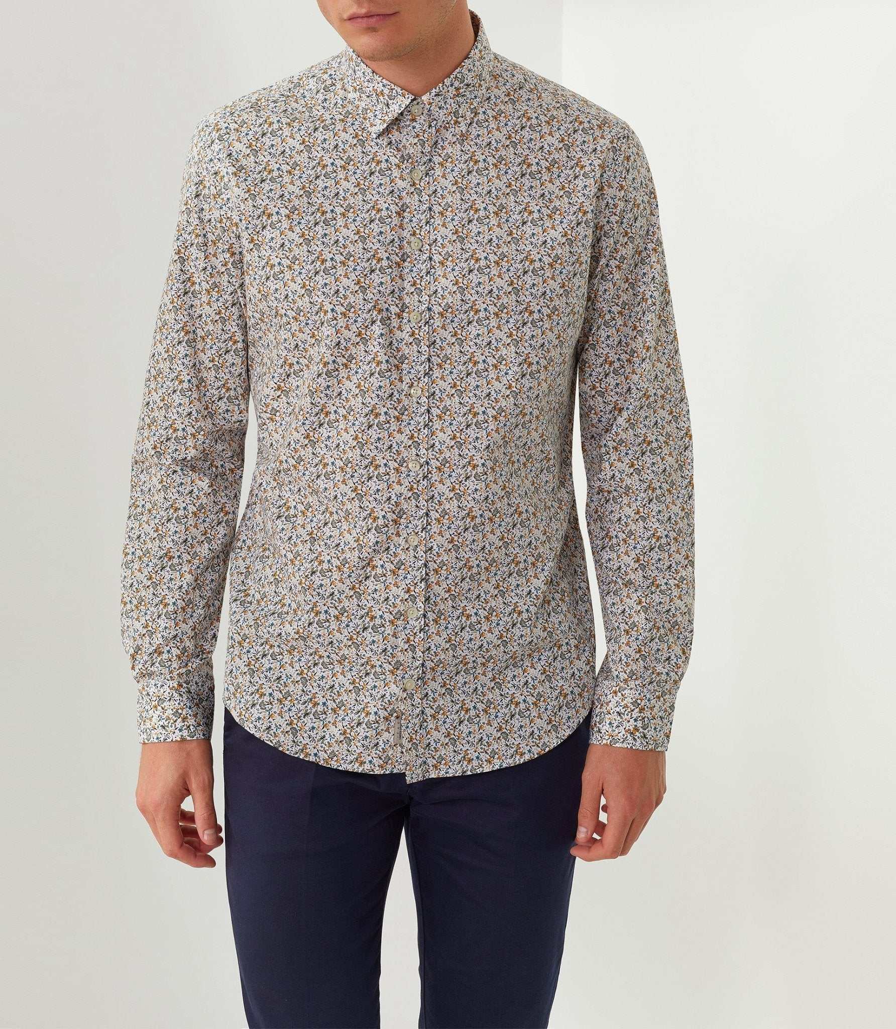 Chemise casual kaki "Tigrane" - Image 2