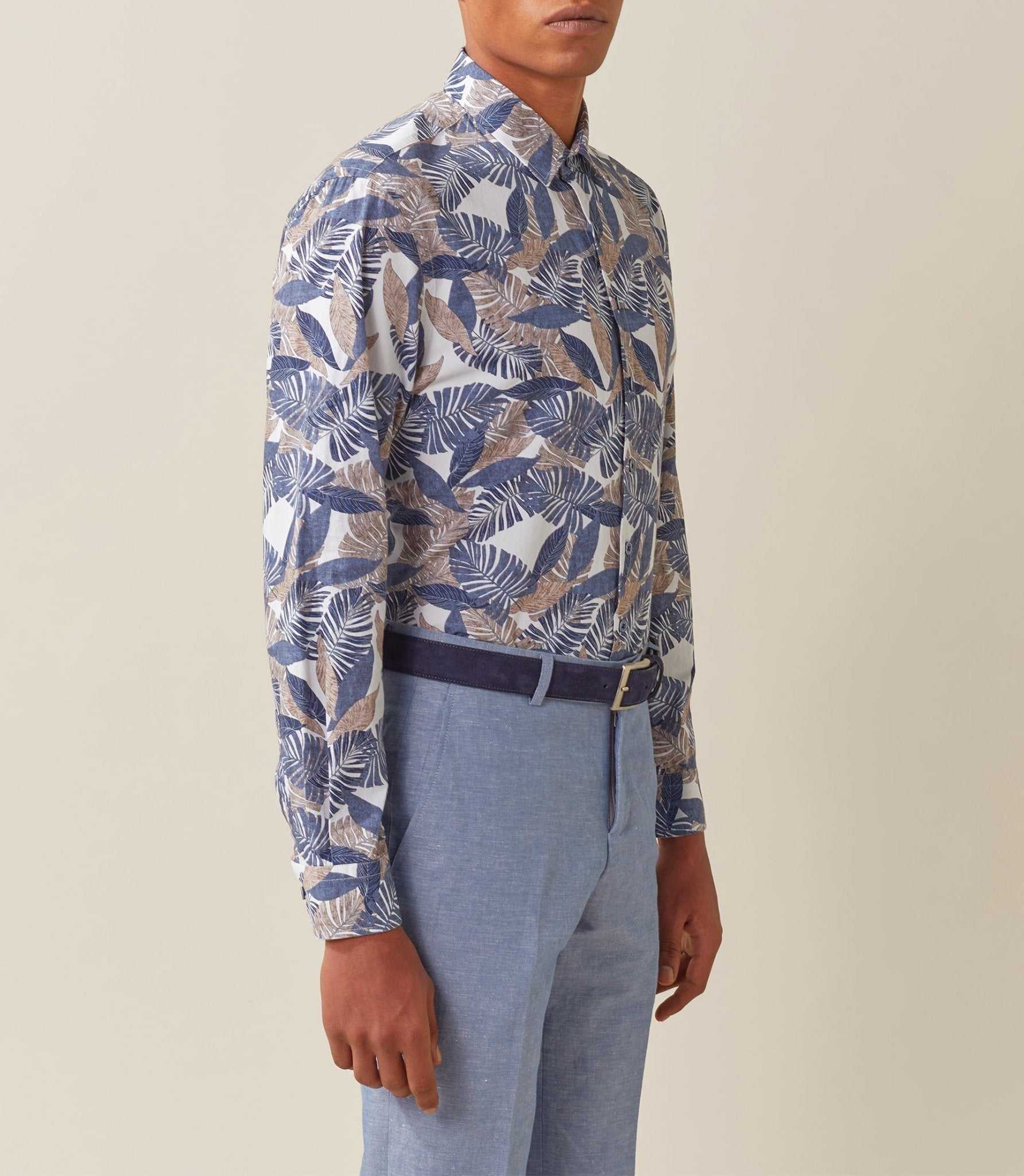 Chemise casual marine "Teo" - Image 3