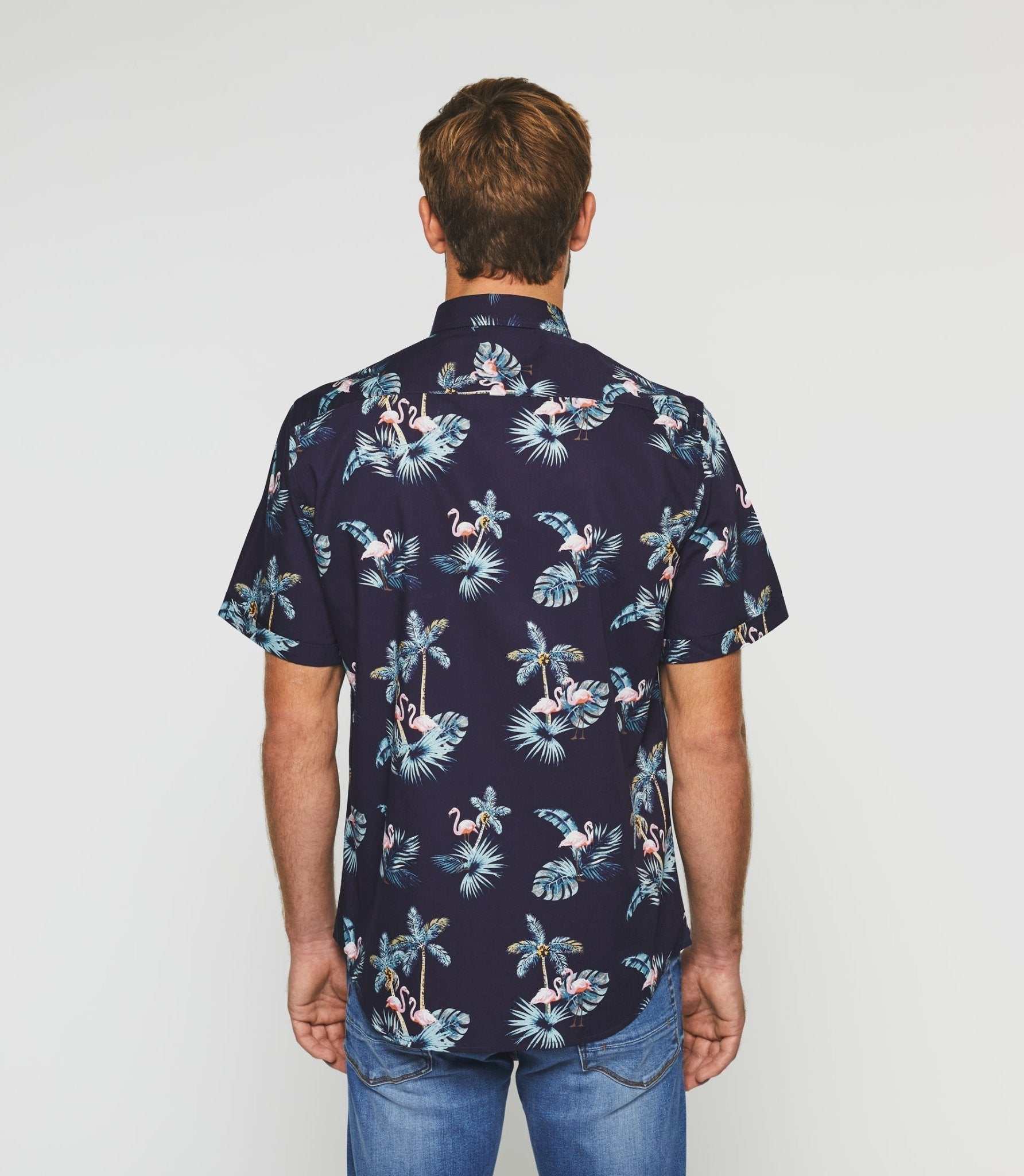 Chemise manches courtes marine "Kili" - Image 4