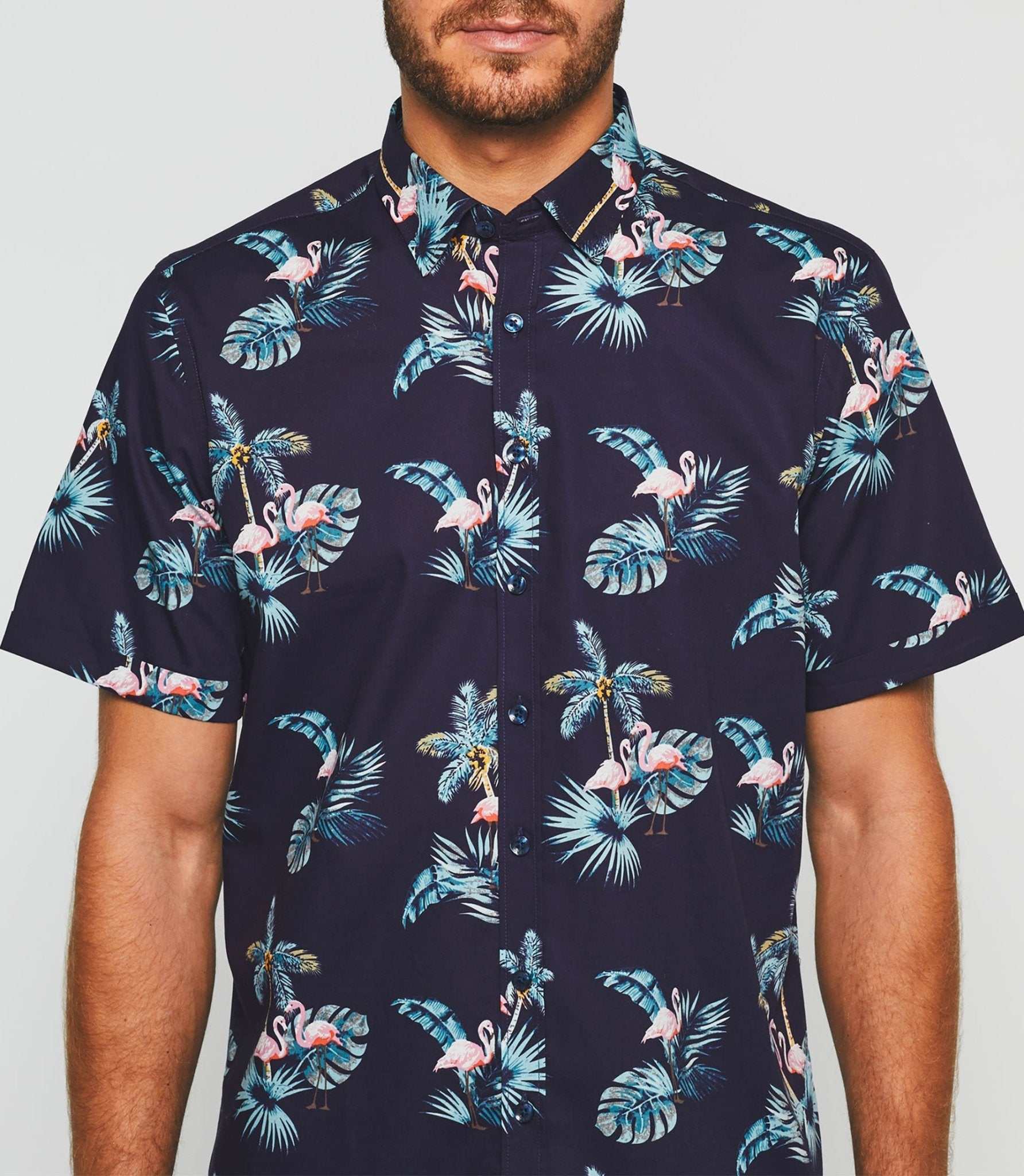 Chemise manches courtes marine "Kili" - Image 5