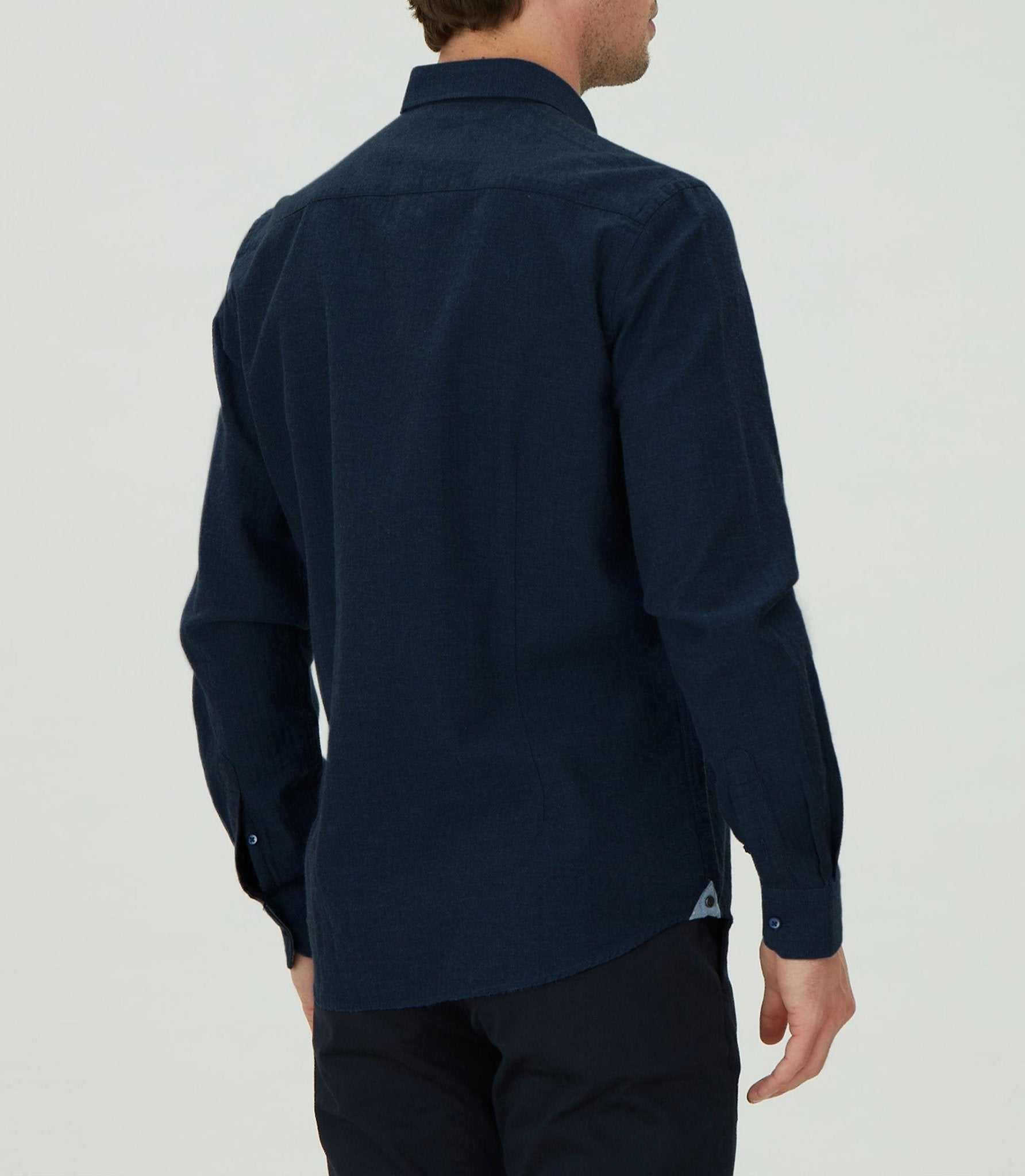 Chemise casual marine "Maral" - Image 2