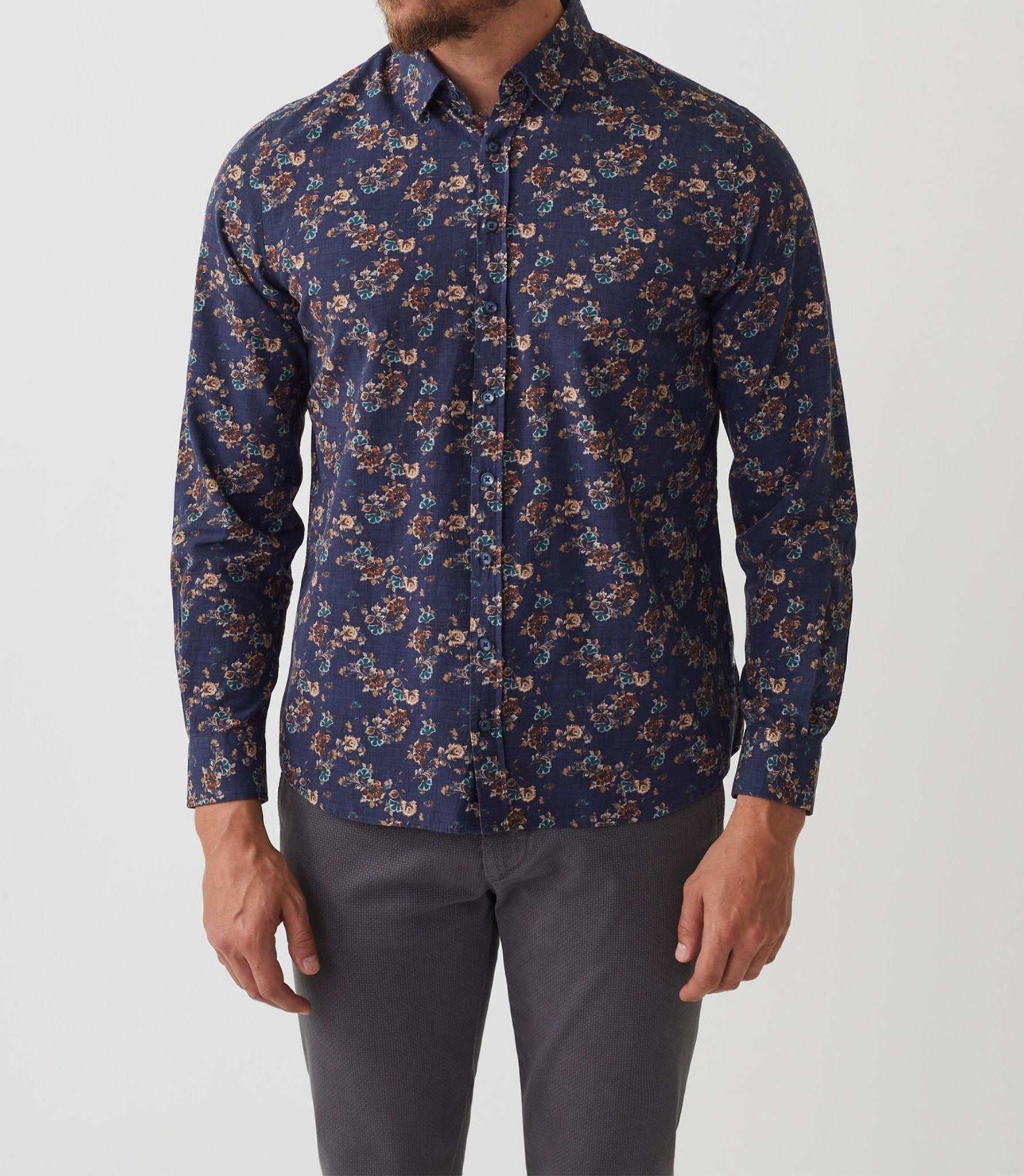 Chemise casual imprimé marine "Alya" - Image 2