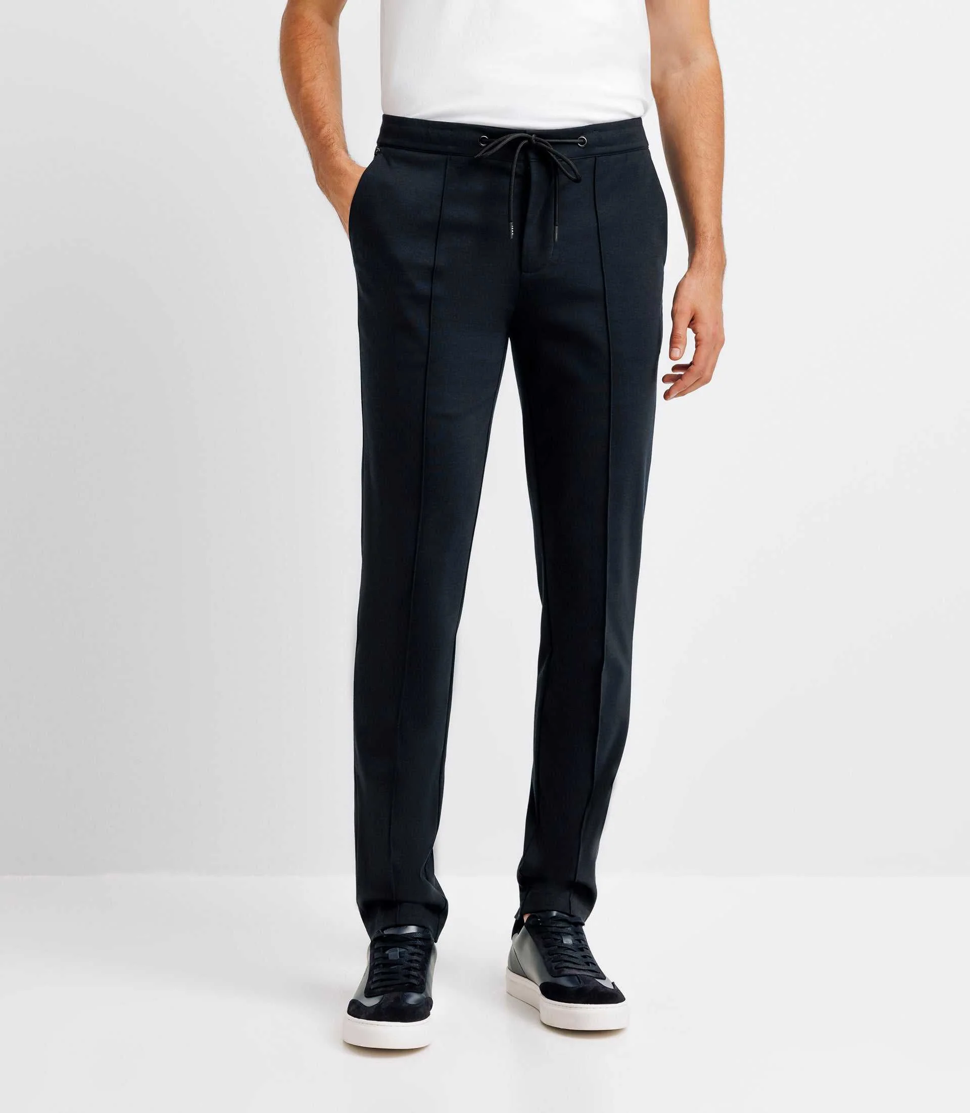 Pantalon chino coupe slim marine