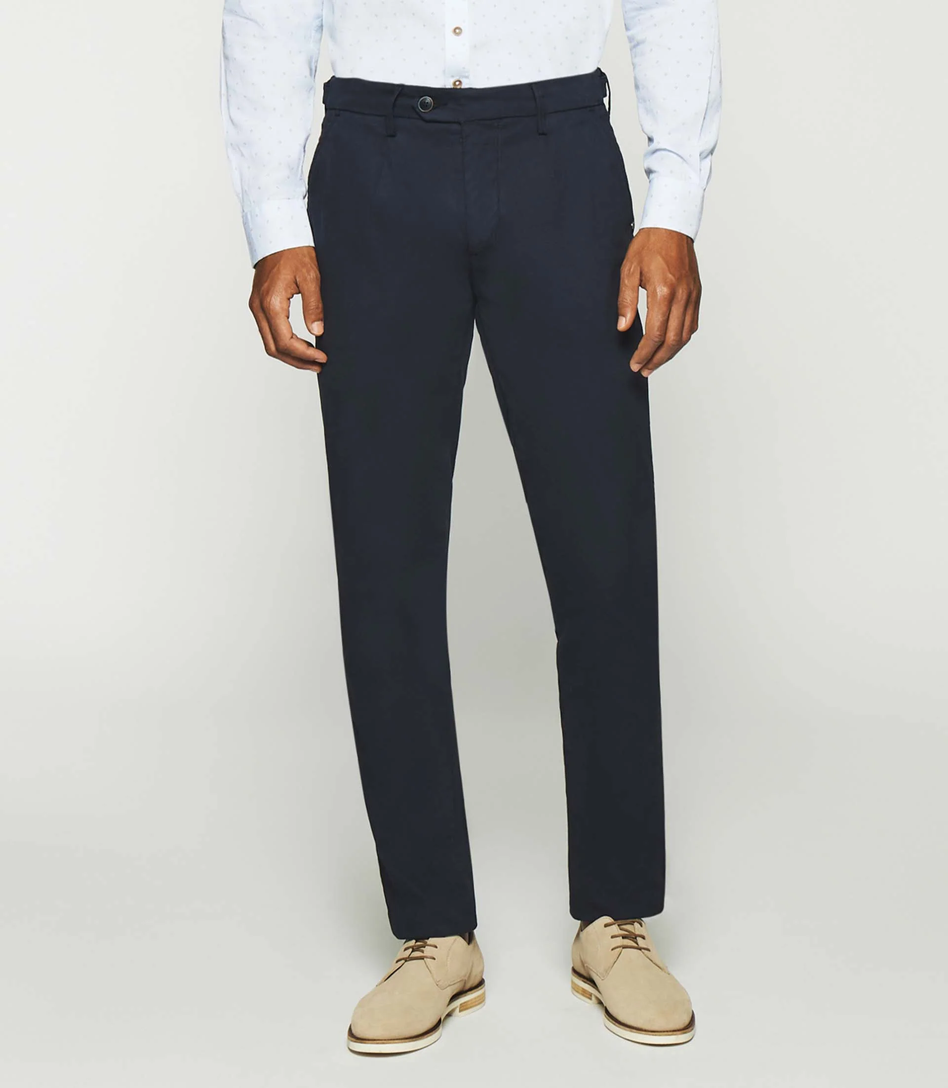 Pantalon chino slim marine PABLO