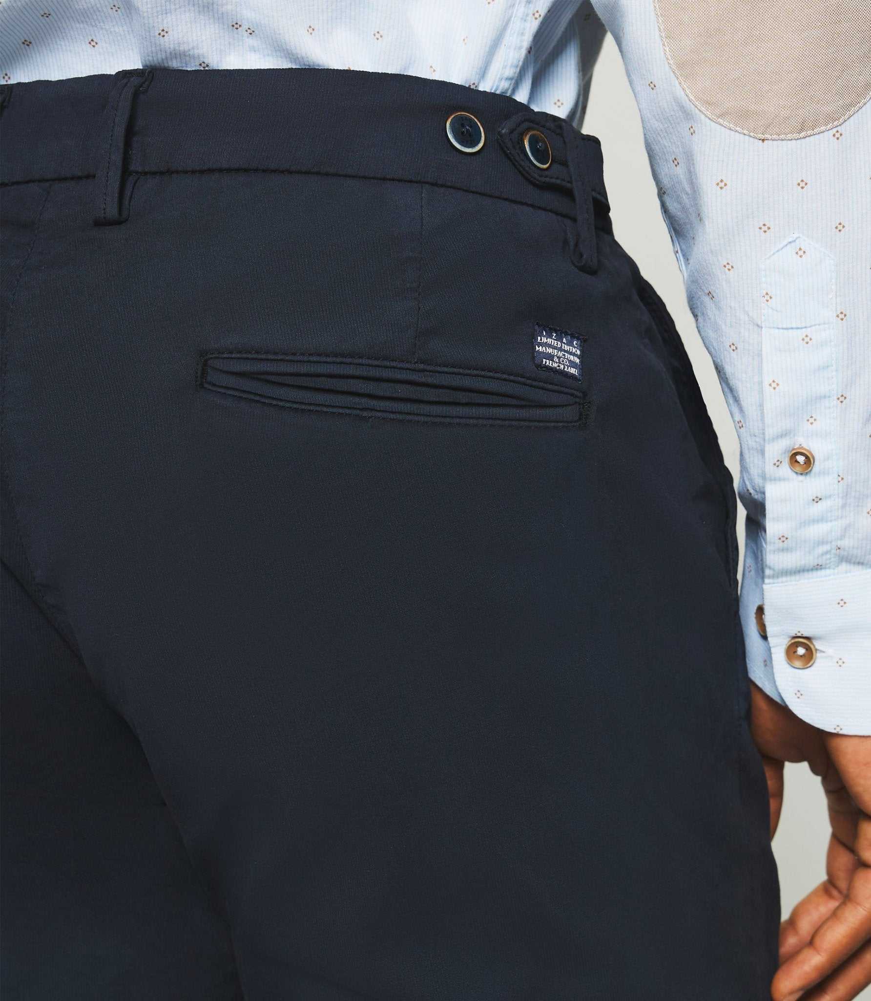 Pantalon chino slim marine PABLO - Image 4