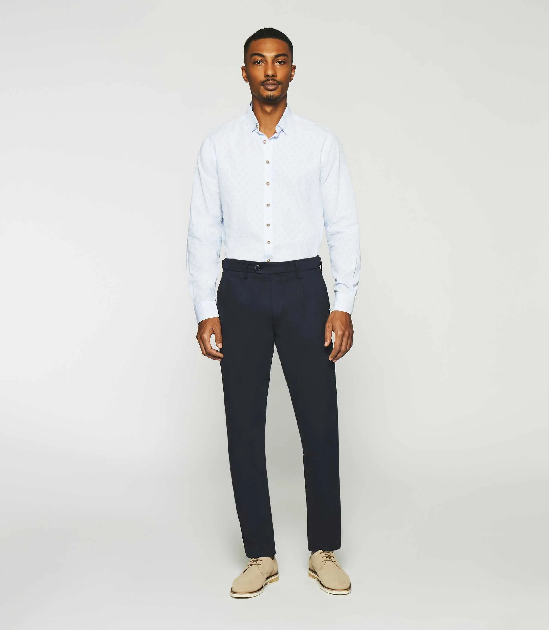 Pantalon chino slim marine PABLO - Image 5