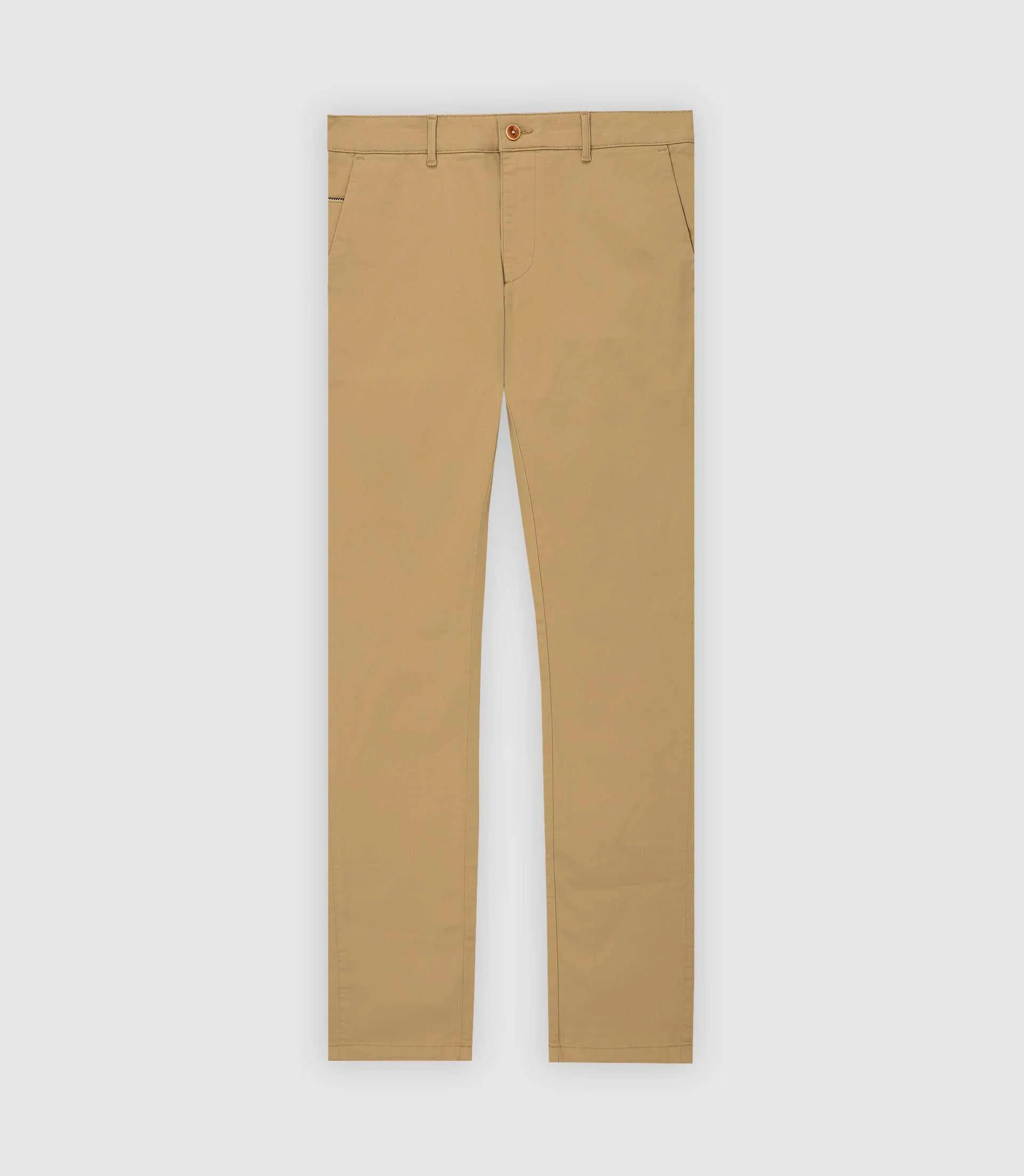 Pantalon satin camel