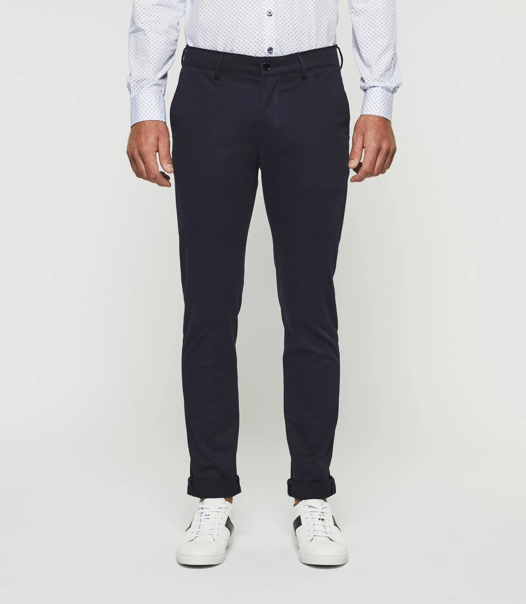 Pantalon chino satin marine PANAMAOUT