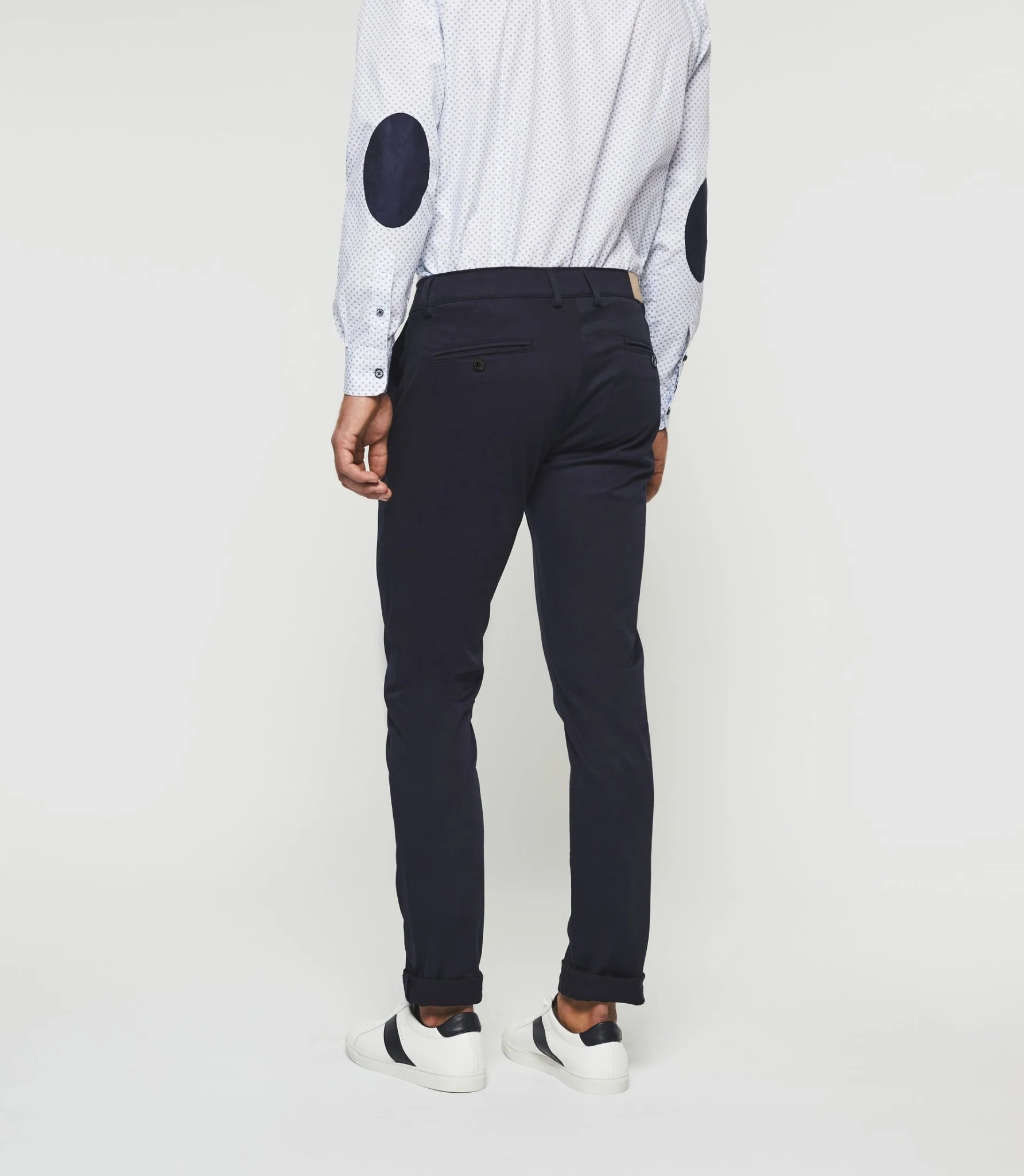 Pantalon chino satin marine PANAMAOUT - Image 2