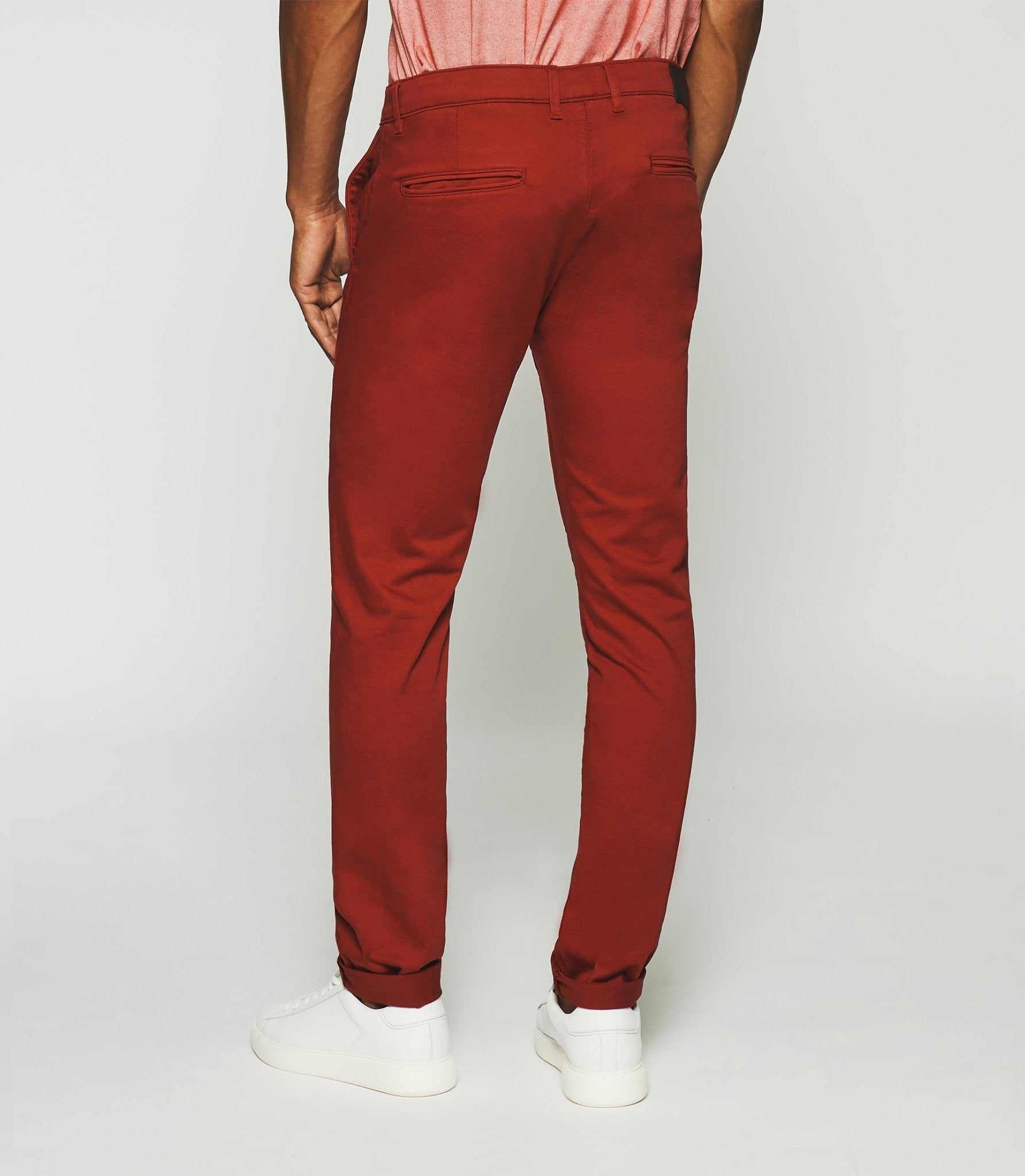 Pantalon chino slim rouge PANAMA - Image 2