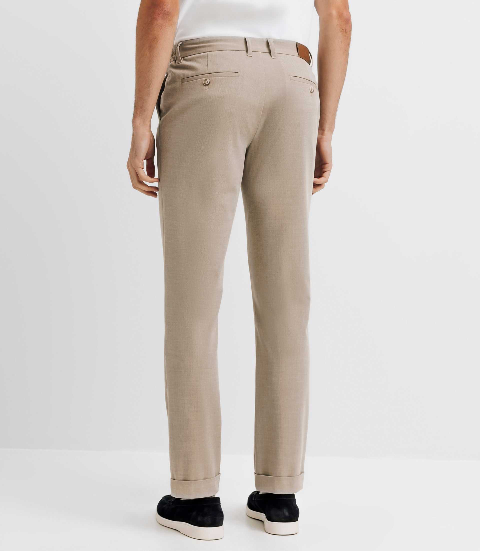 Pantalon chino taille élastique beige - Image 2