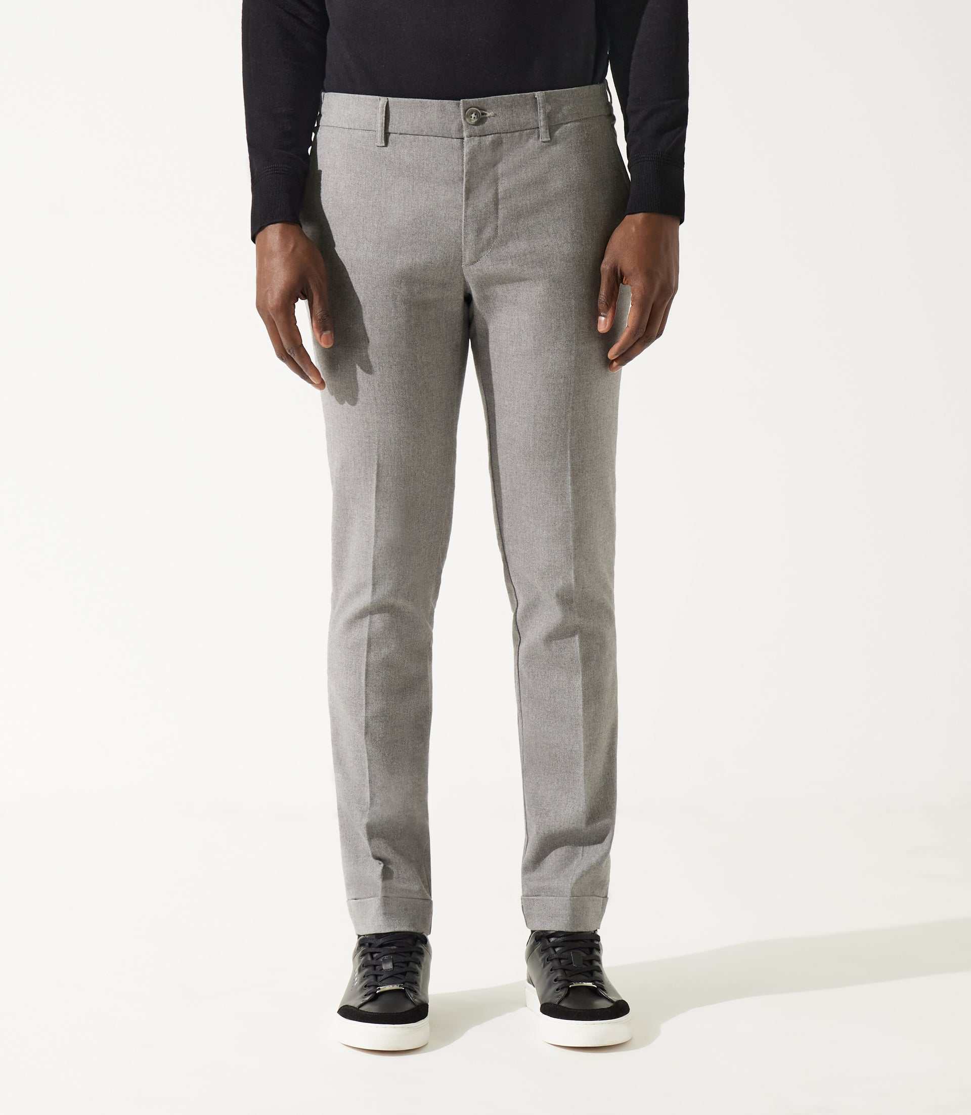 Pantalon chino taille élastique gris VTWILL