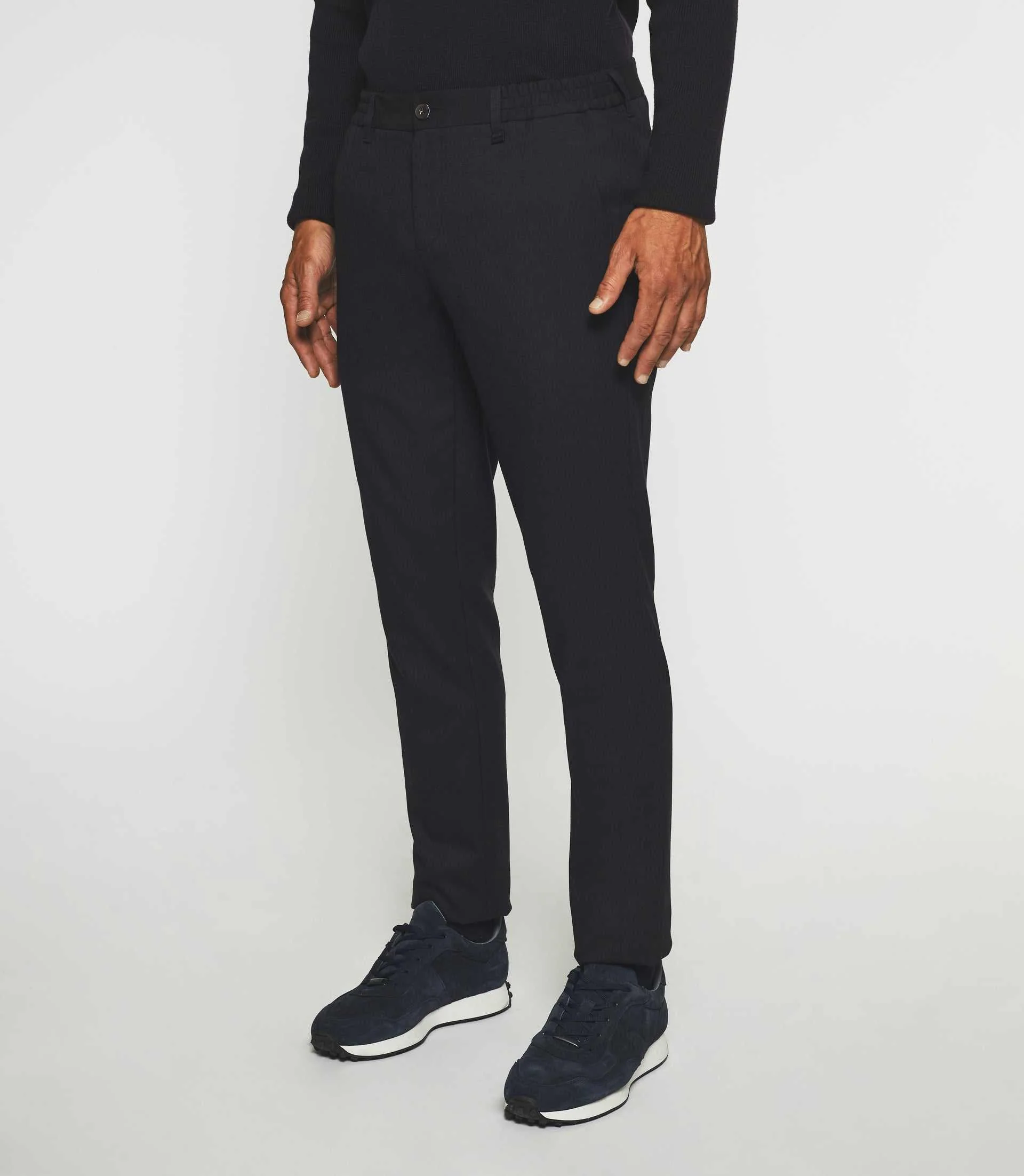 Pantalon chino taille élastique marine VAMBO - Image 4