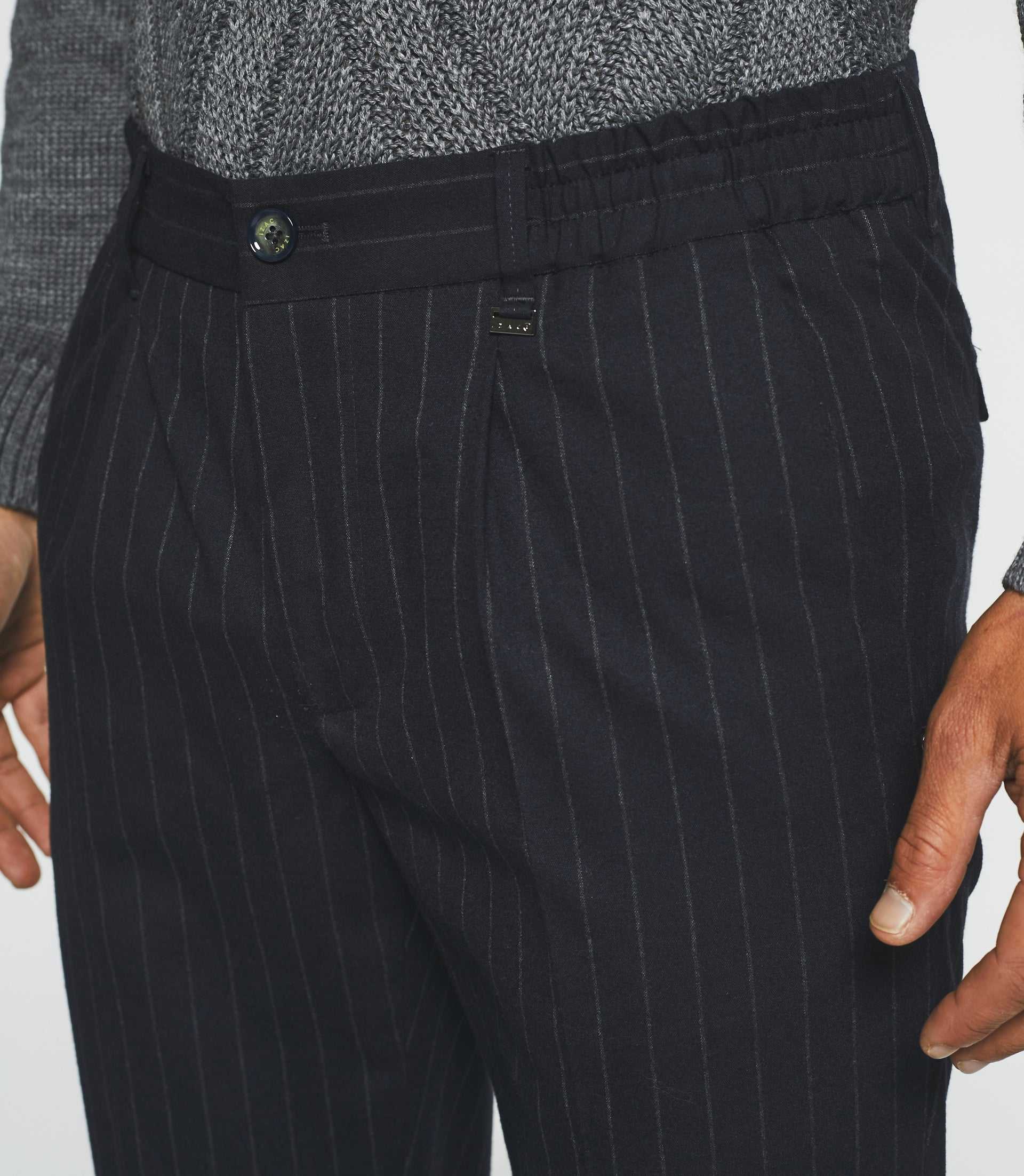 Pantalon Chino taille élastique marine VERTICAL - Image 2