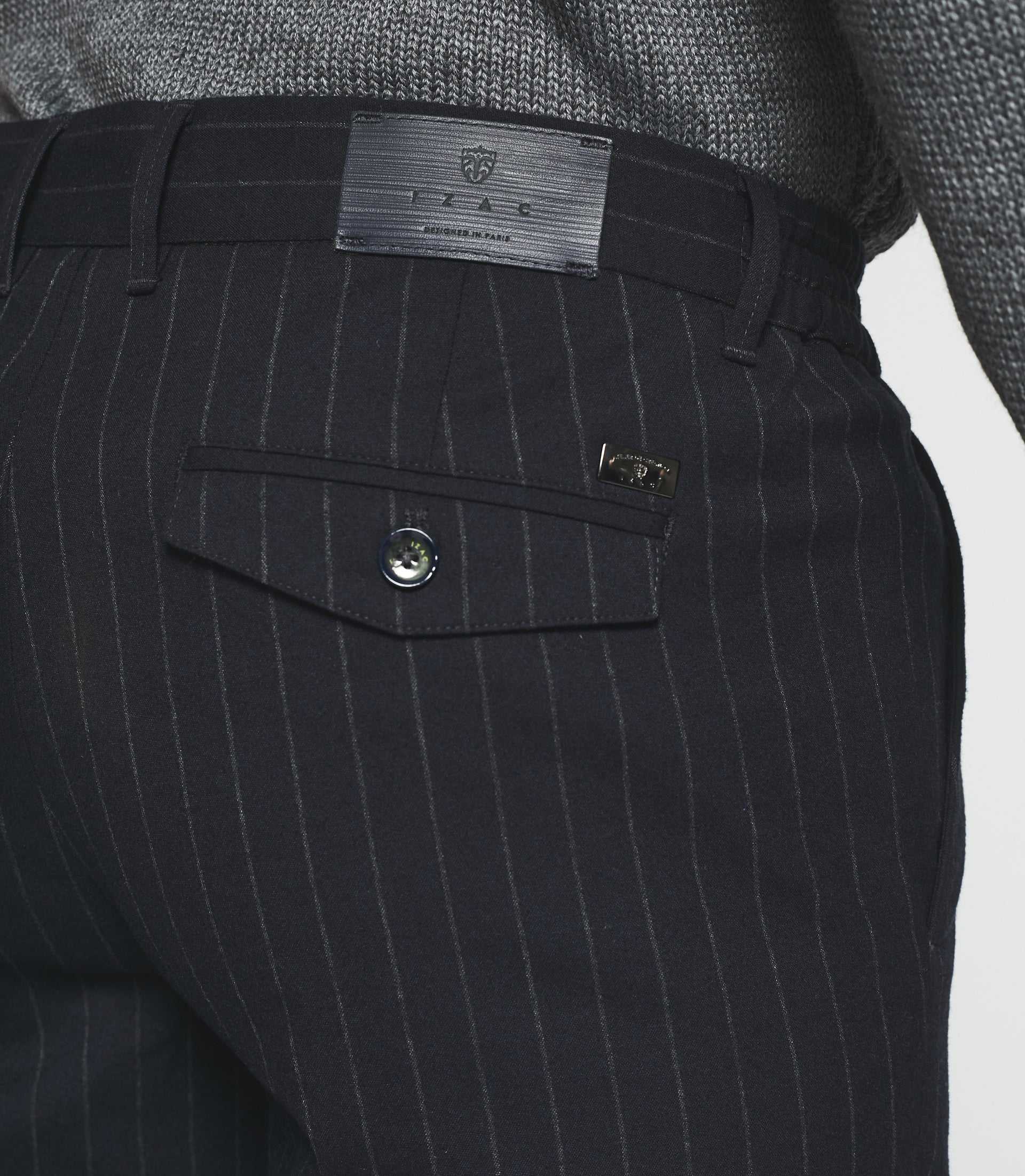 Pantalon Chino taille élastique marine VERTICAL - Image 3