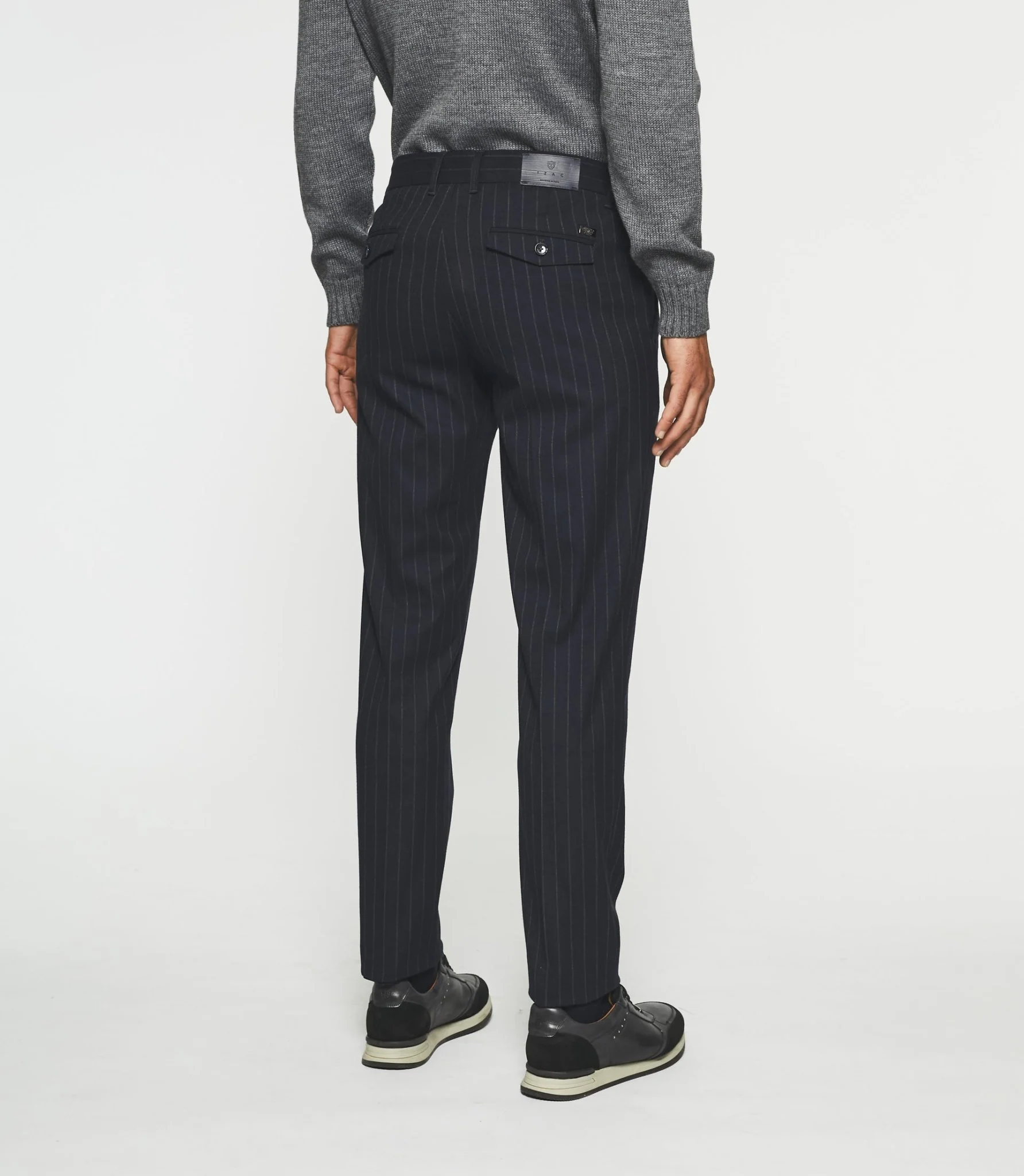 Pantalon Chino taille élastique marine VERTICAL - Image 4
