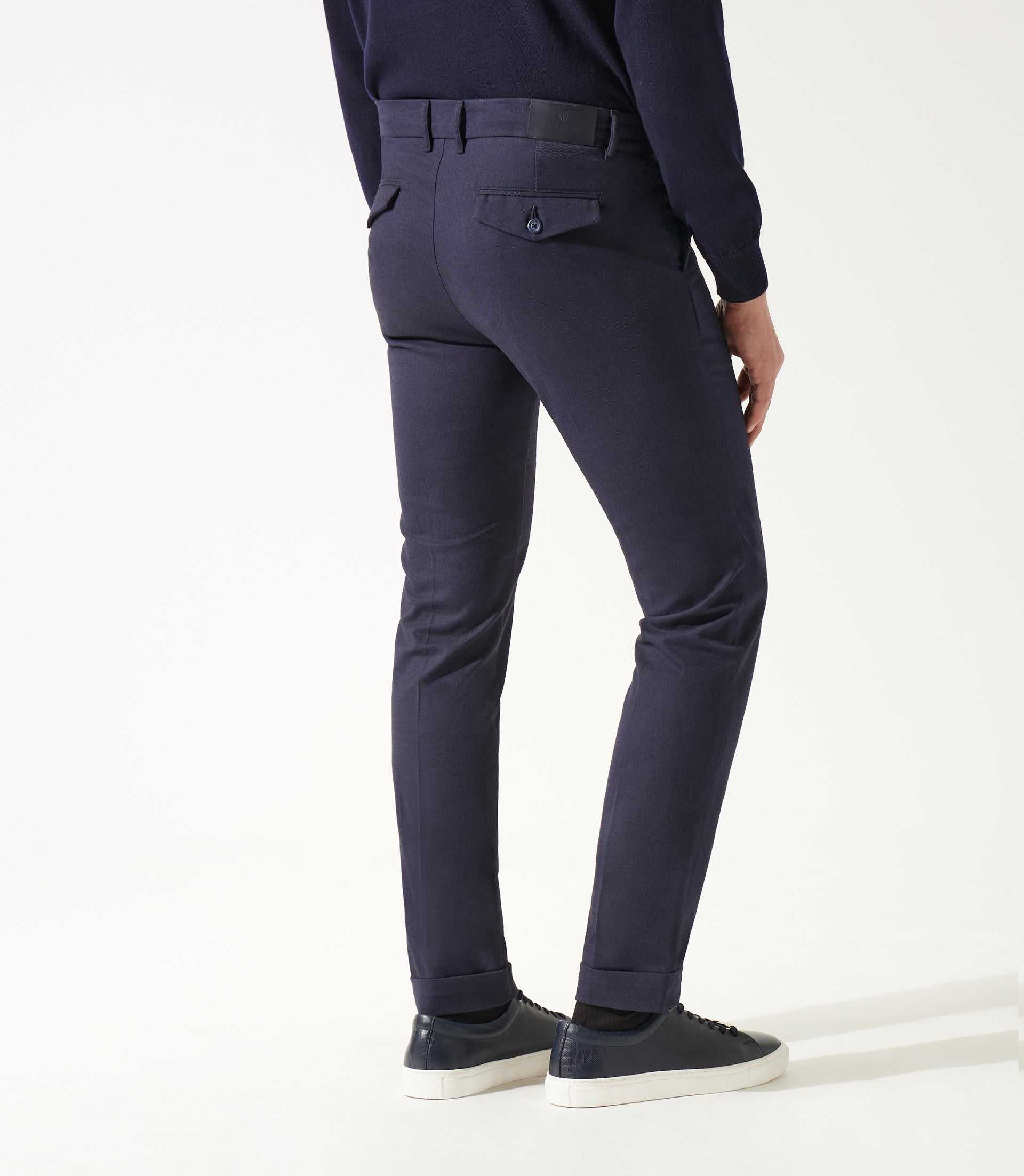 Pantalon chino taille élastique marine VTWILL - Image 3