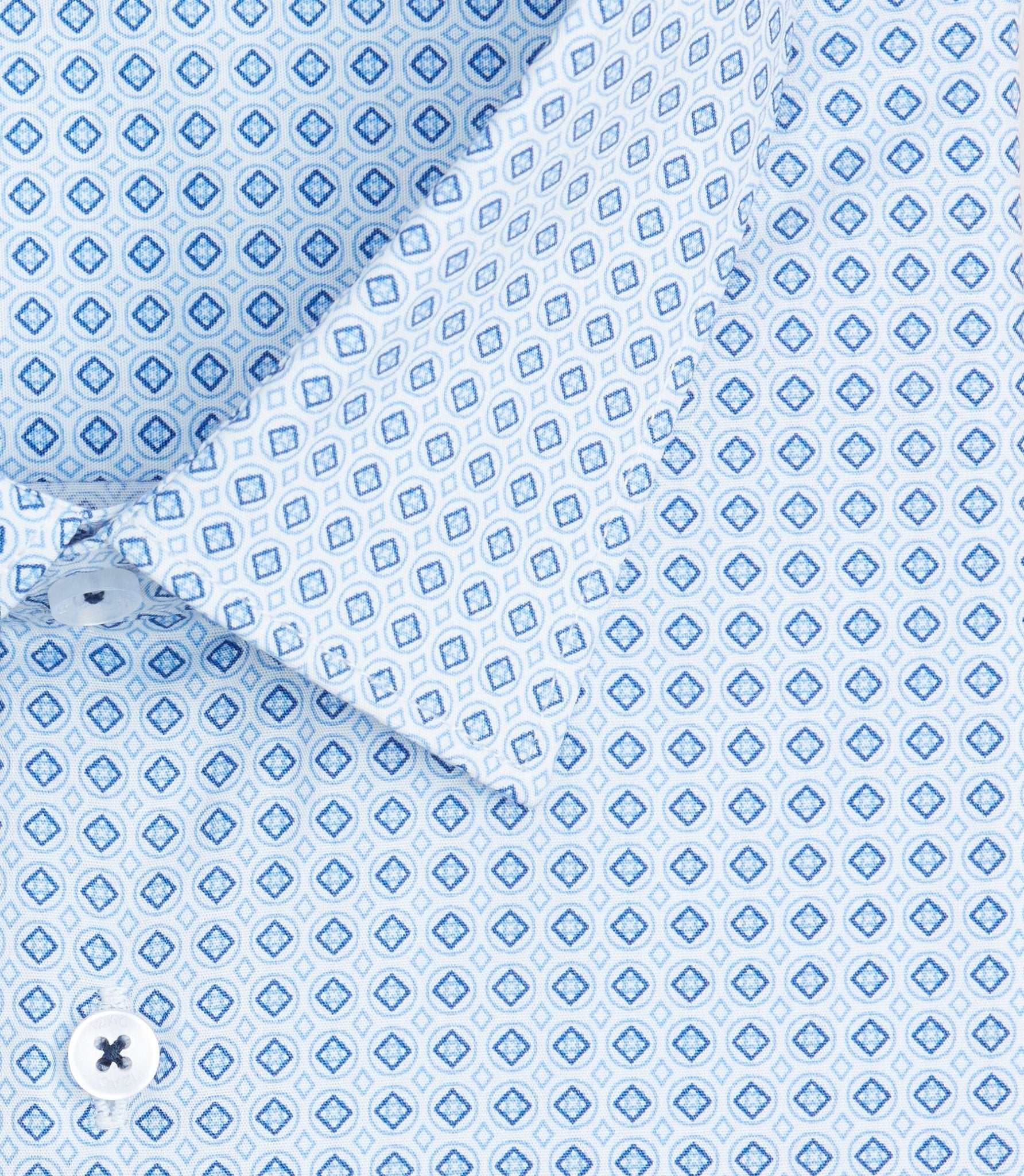 Chemise regular à imprimé bleu "Simon" - Image 2