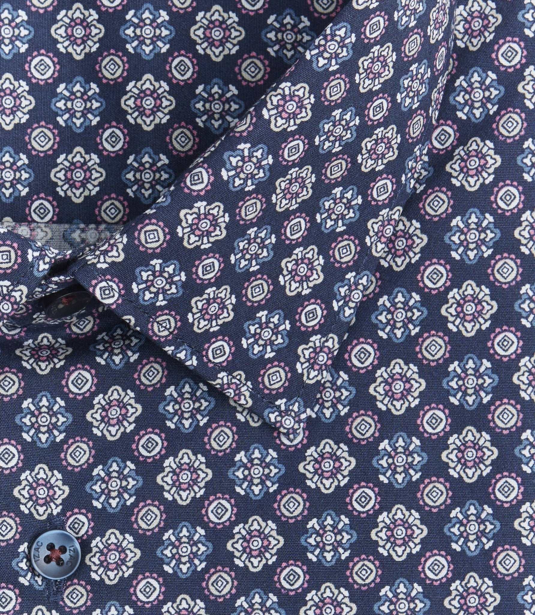 Chemise micro motif marine "Sienne" - Image 2