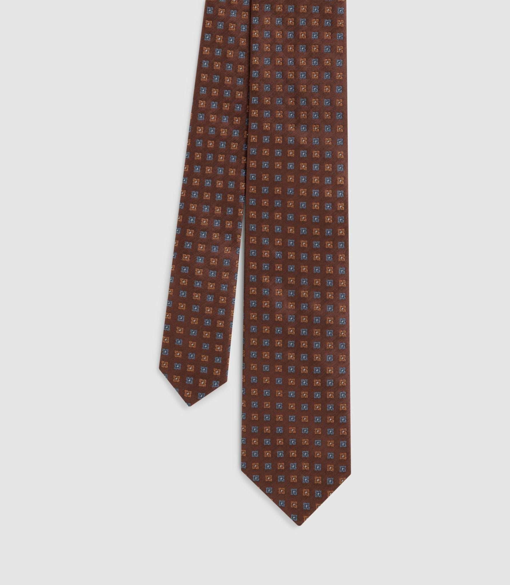 Cravate classique 7cm chocolat "Jude"