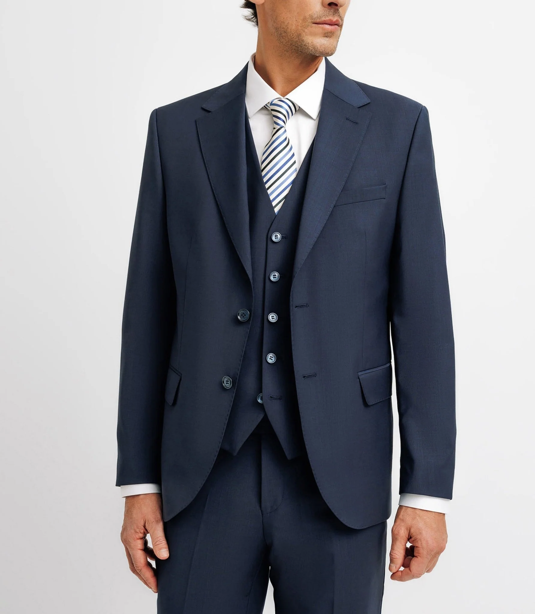 Costume 100% laine bleu marine - Image 2