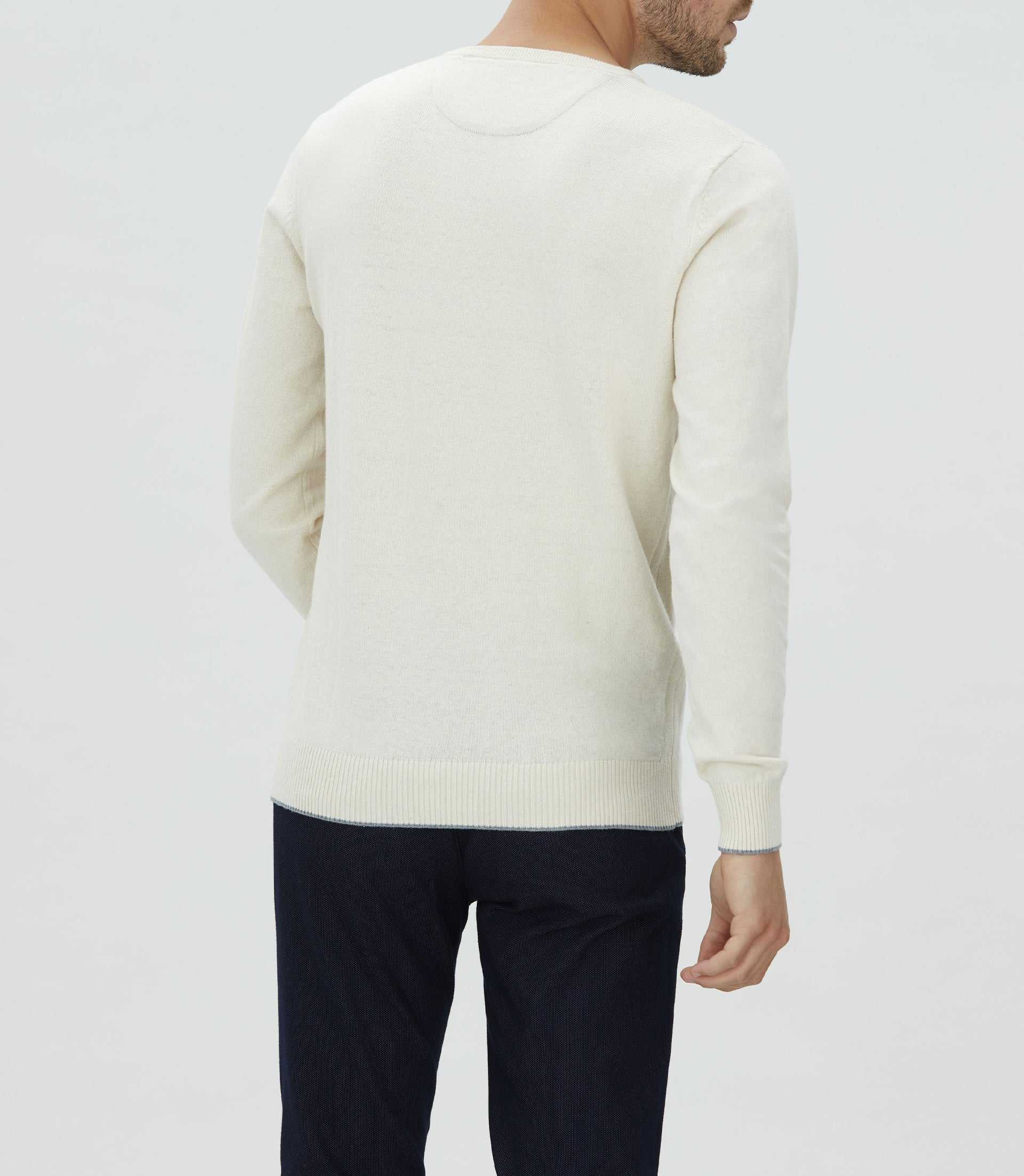 Pull col V écru "Lambert" - Image 3