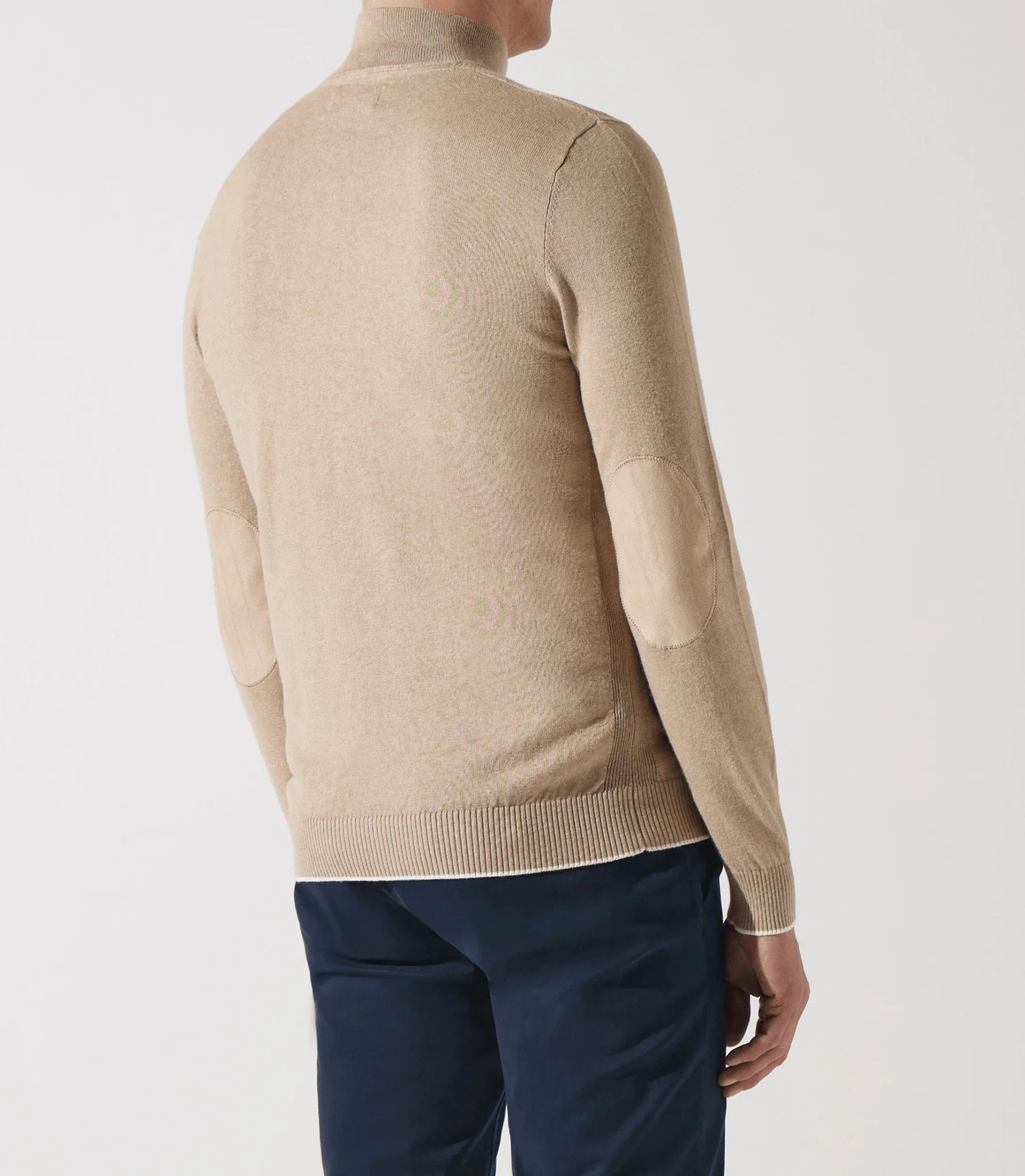 Pull col zippé camionneur beige foncé - Image 3