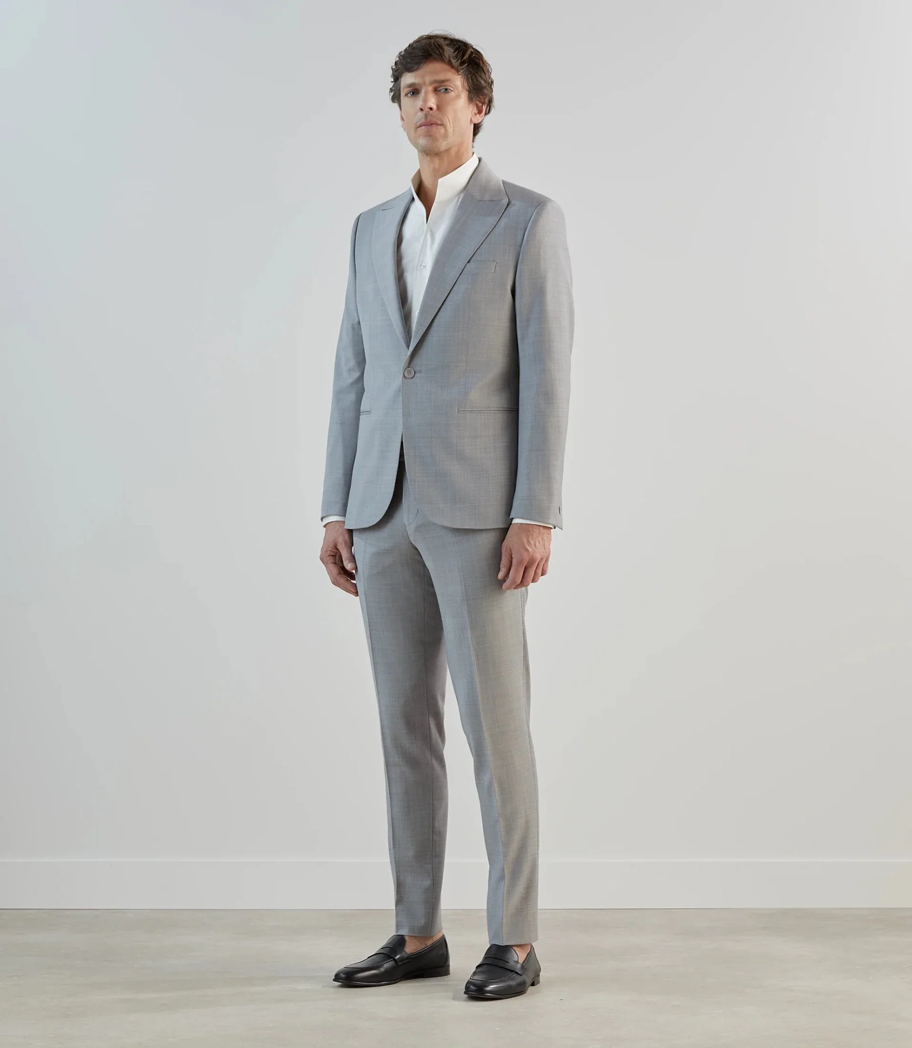 Costume 1 bouton gris ciel - Image 3