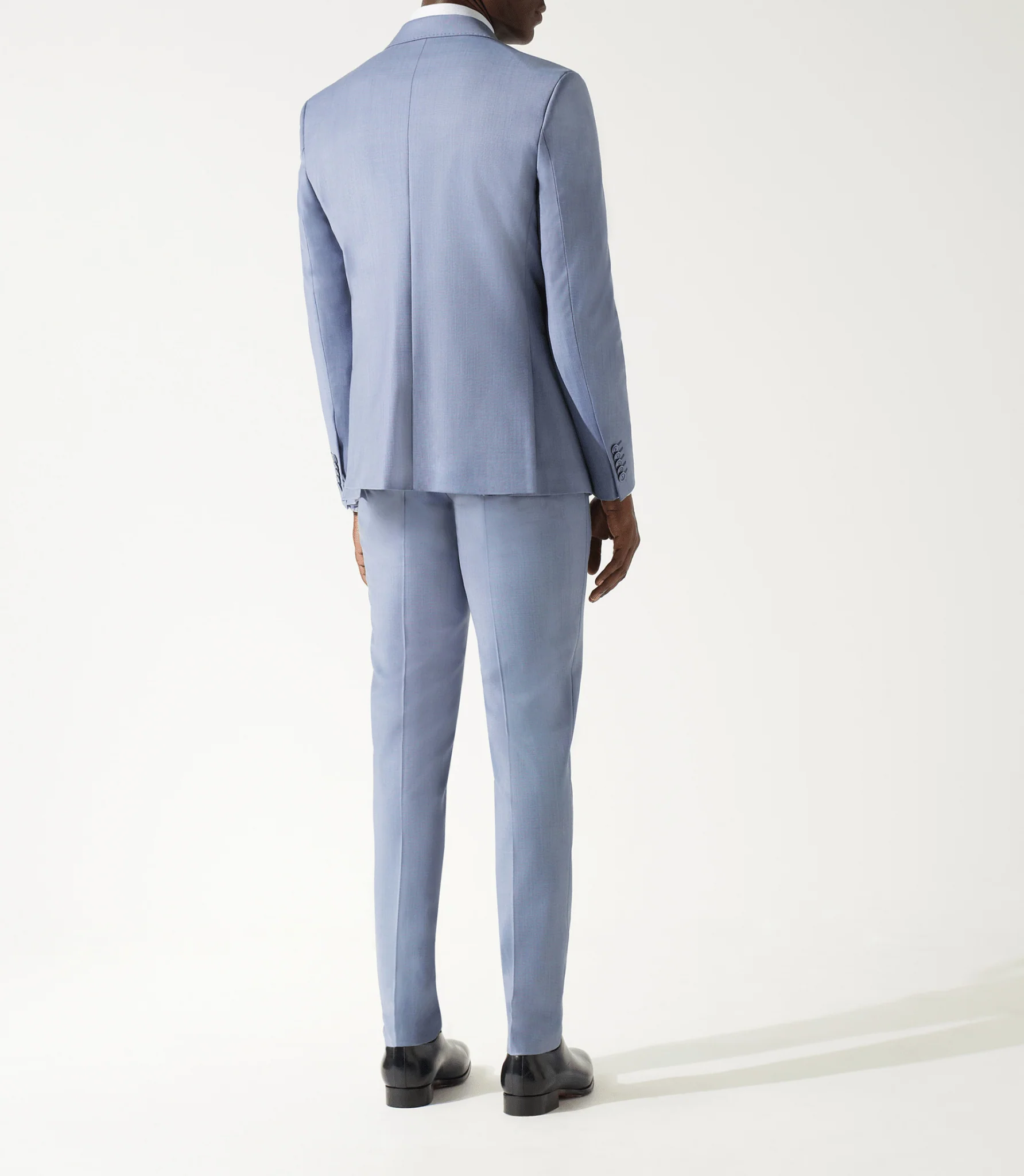 Costume 2 boutons bleu ciel - Image 3