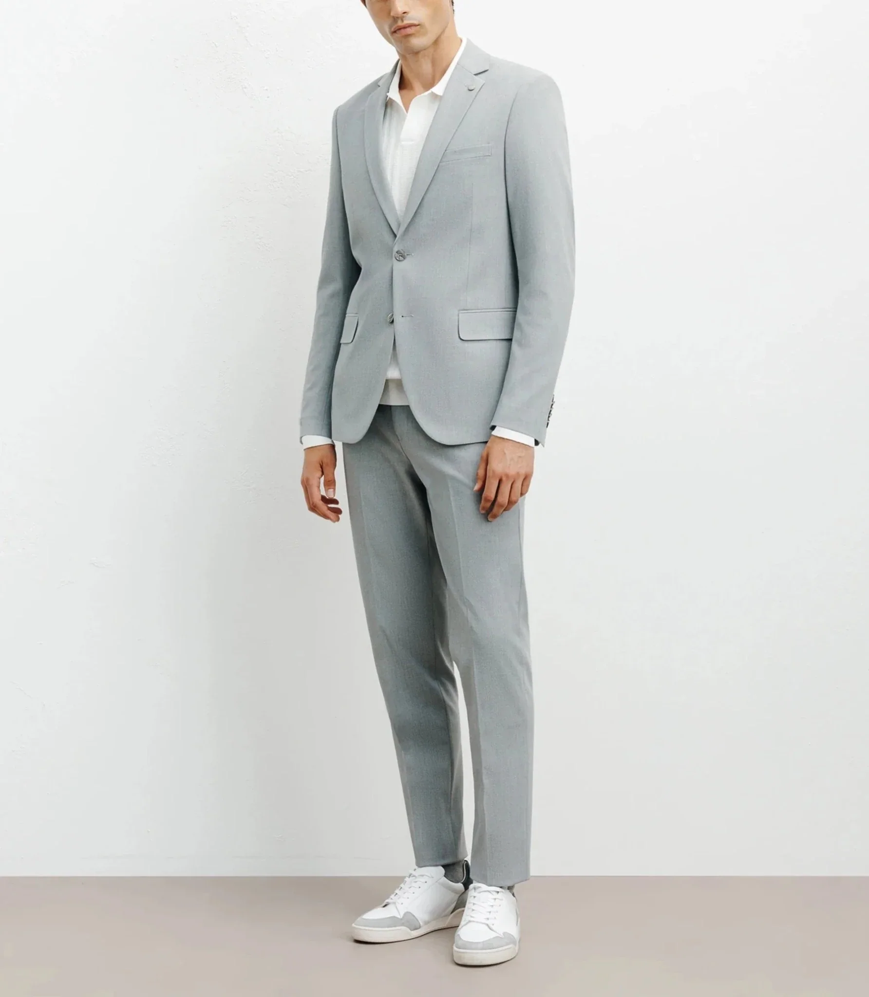 Costume 2 boutons gris - Image 3