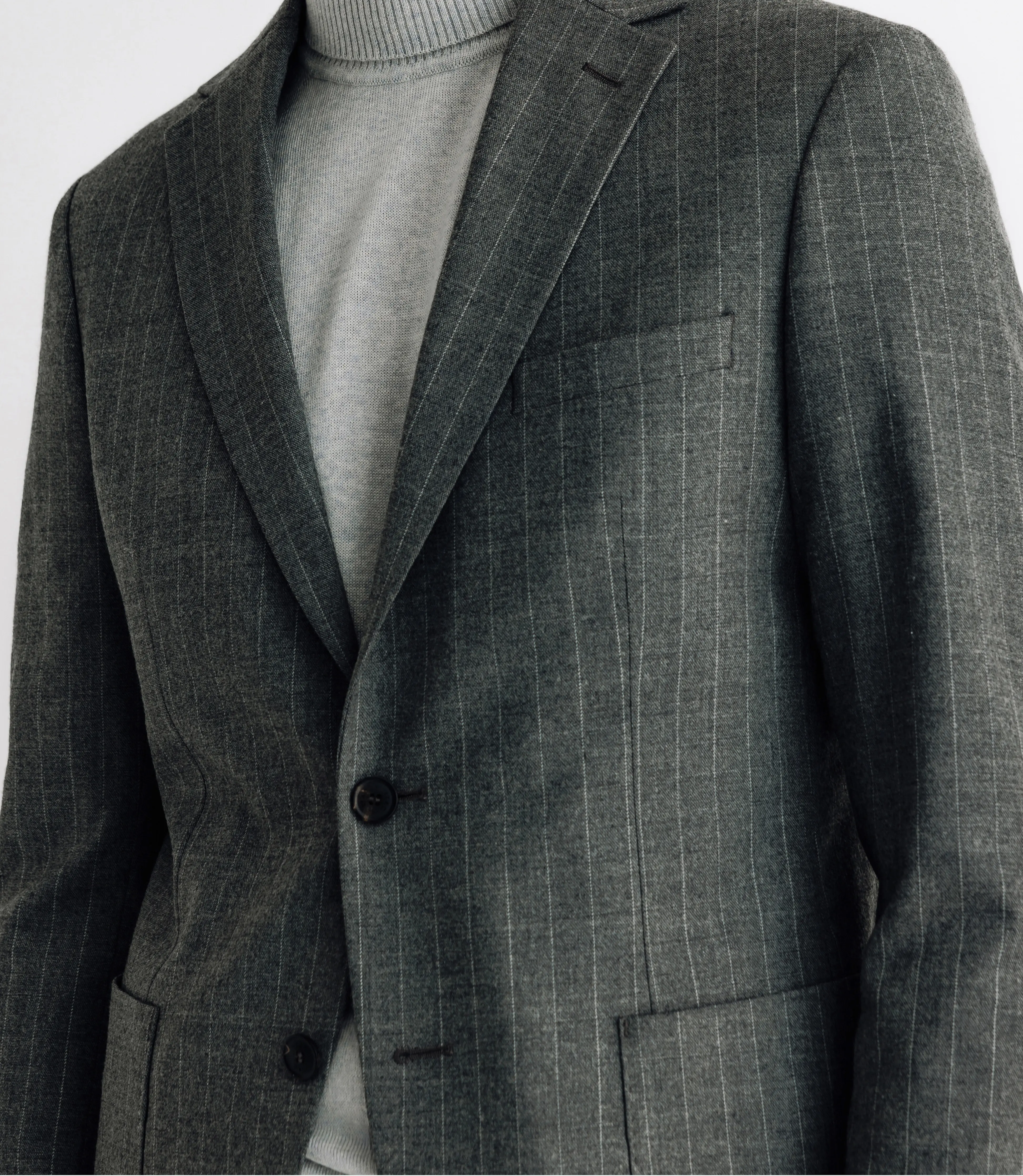 Costume à rayures tennis gris - Image 3