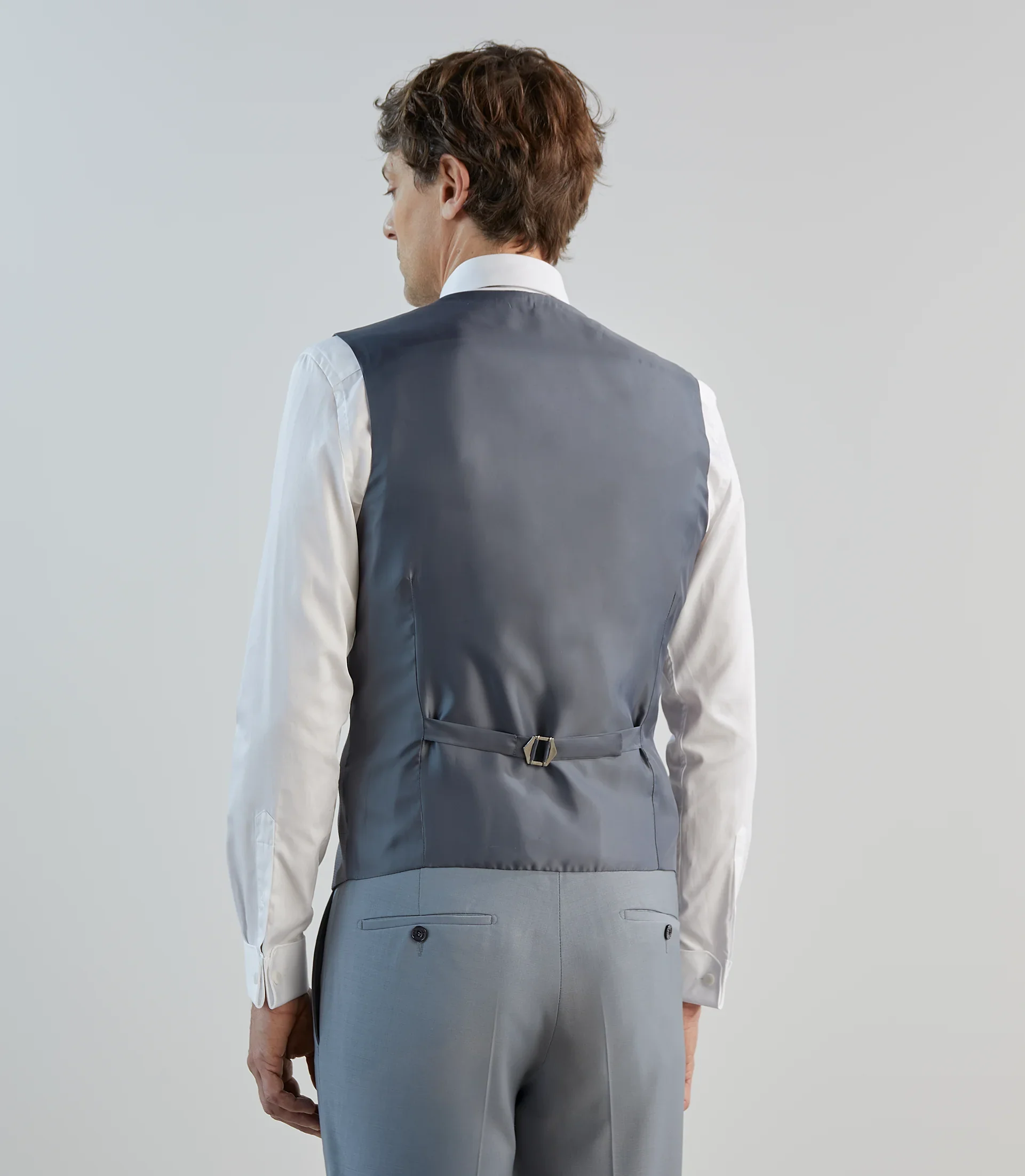 Costume 3 pièces de cérémonie bleu gris clair - Image 7