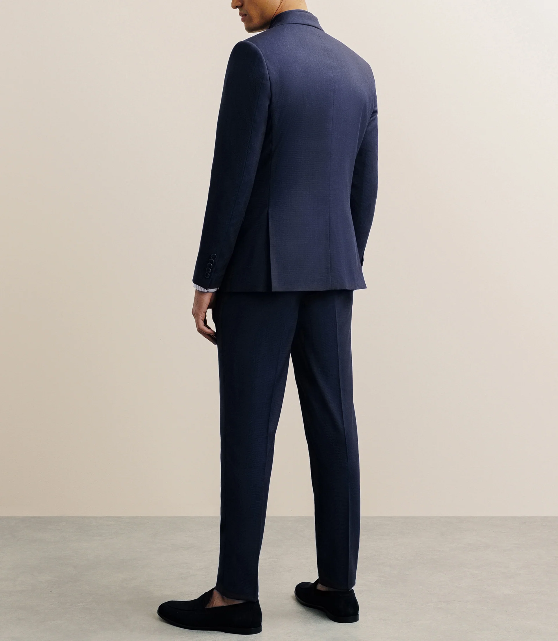 Costume avec 2 boutons bleu denim - Image 4