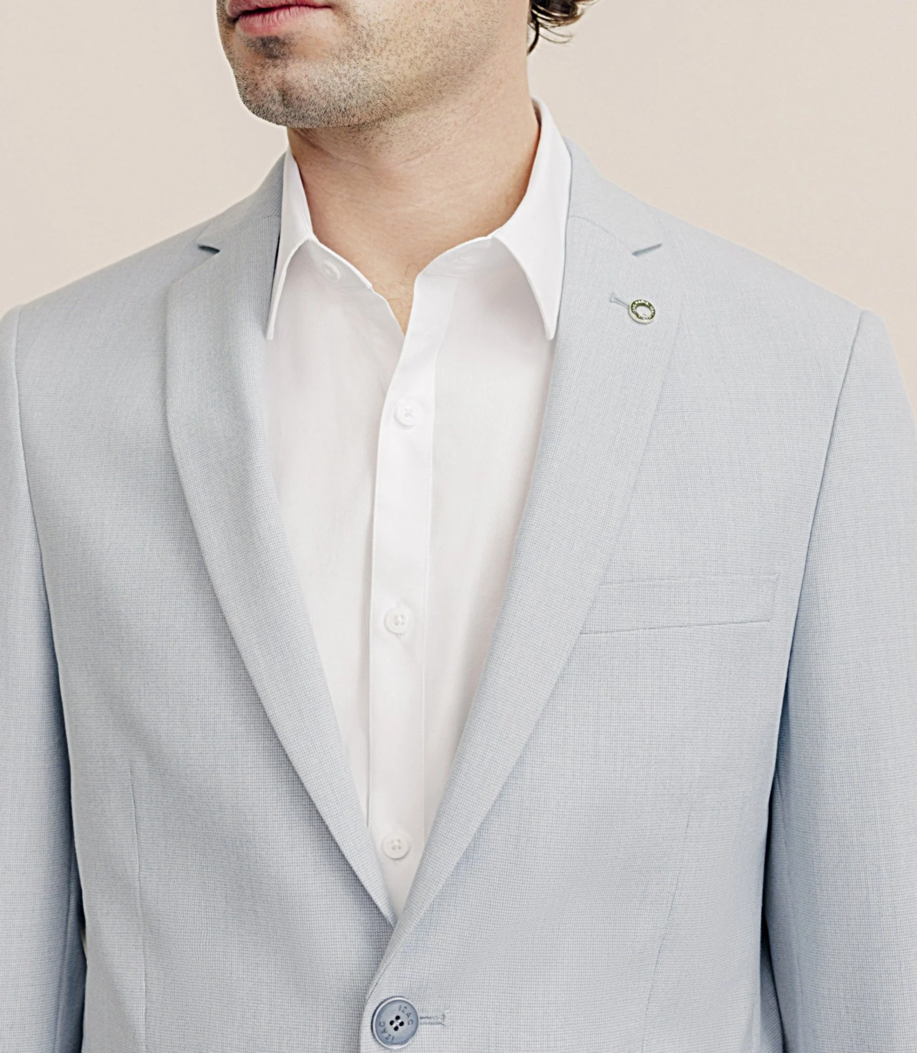 Costume avec poches bleu ciel - Image 2