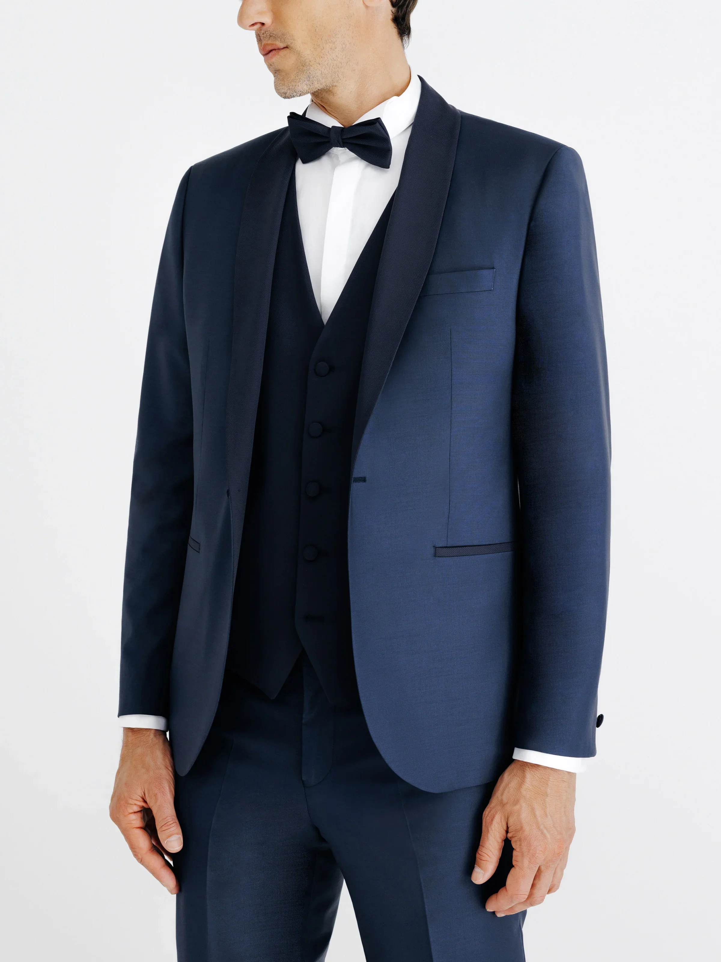 Costume col chale marine - Image 2
