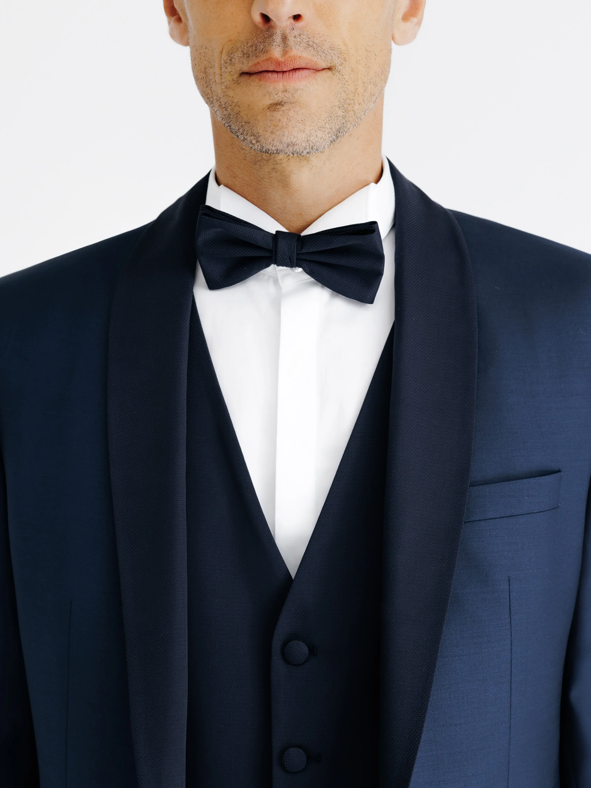 Costume col chale marine - Image 3