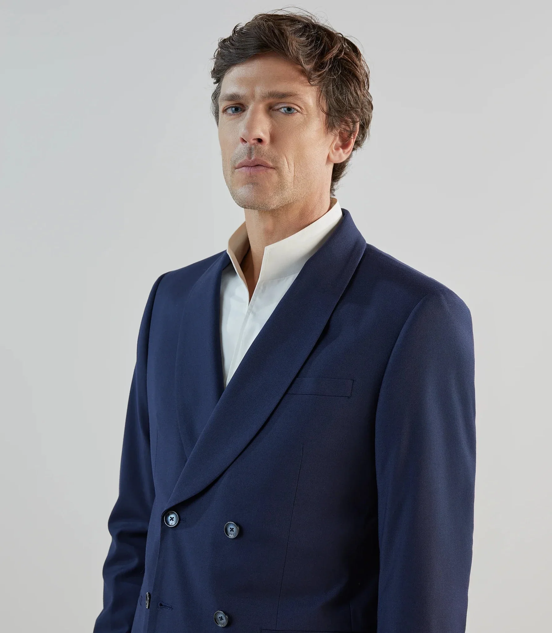 Costume croisé bleu marine - Image 2