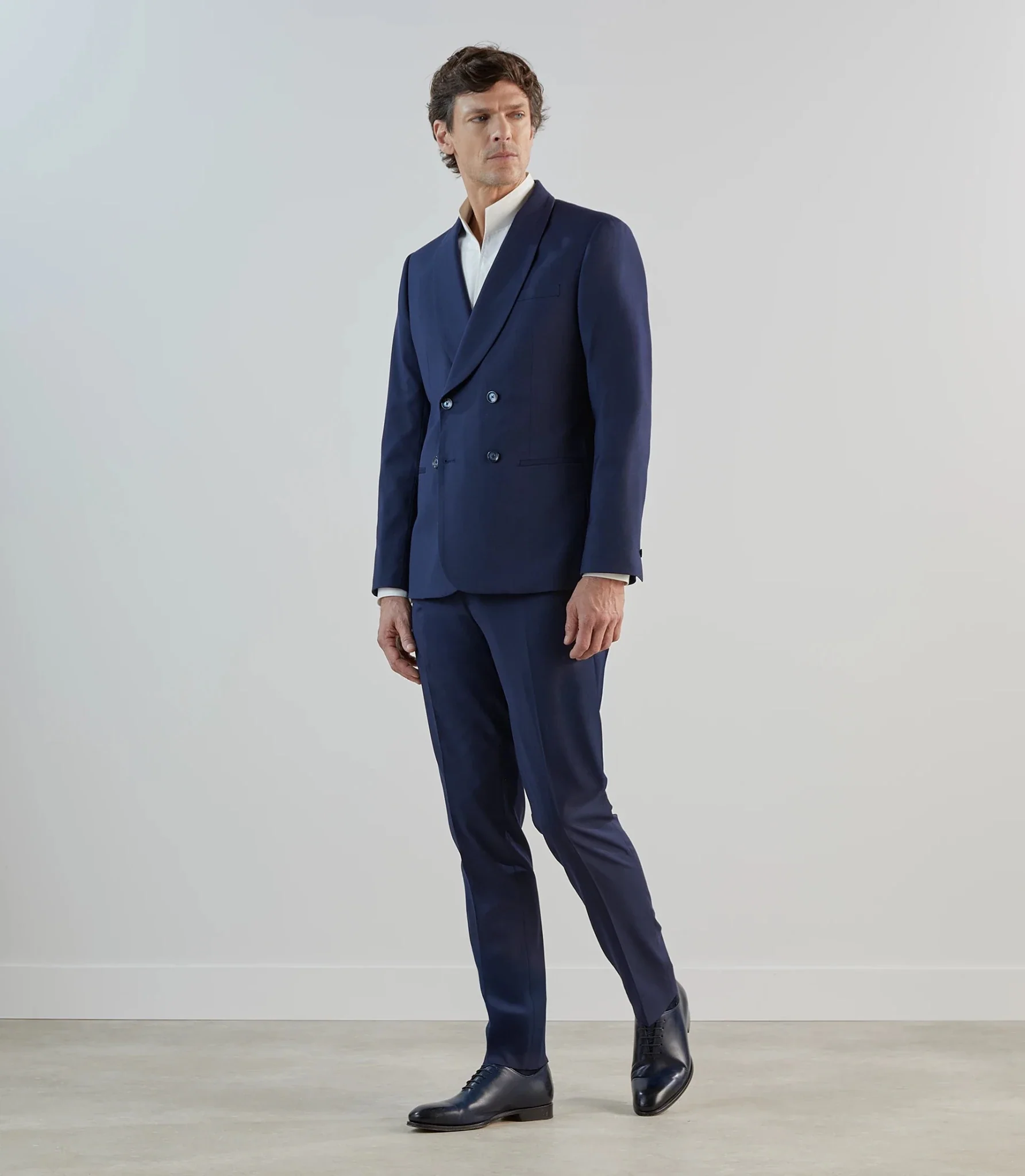 Costume croisé bleu marine - Image 3