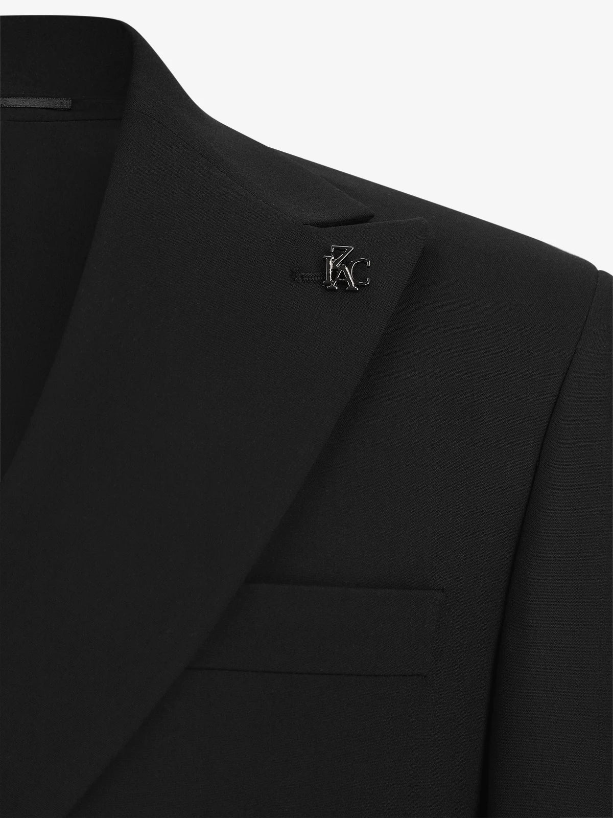 Costume croisé noir - Image 2