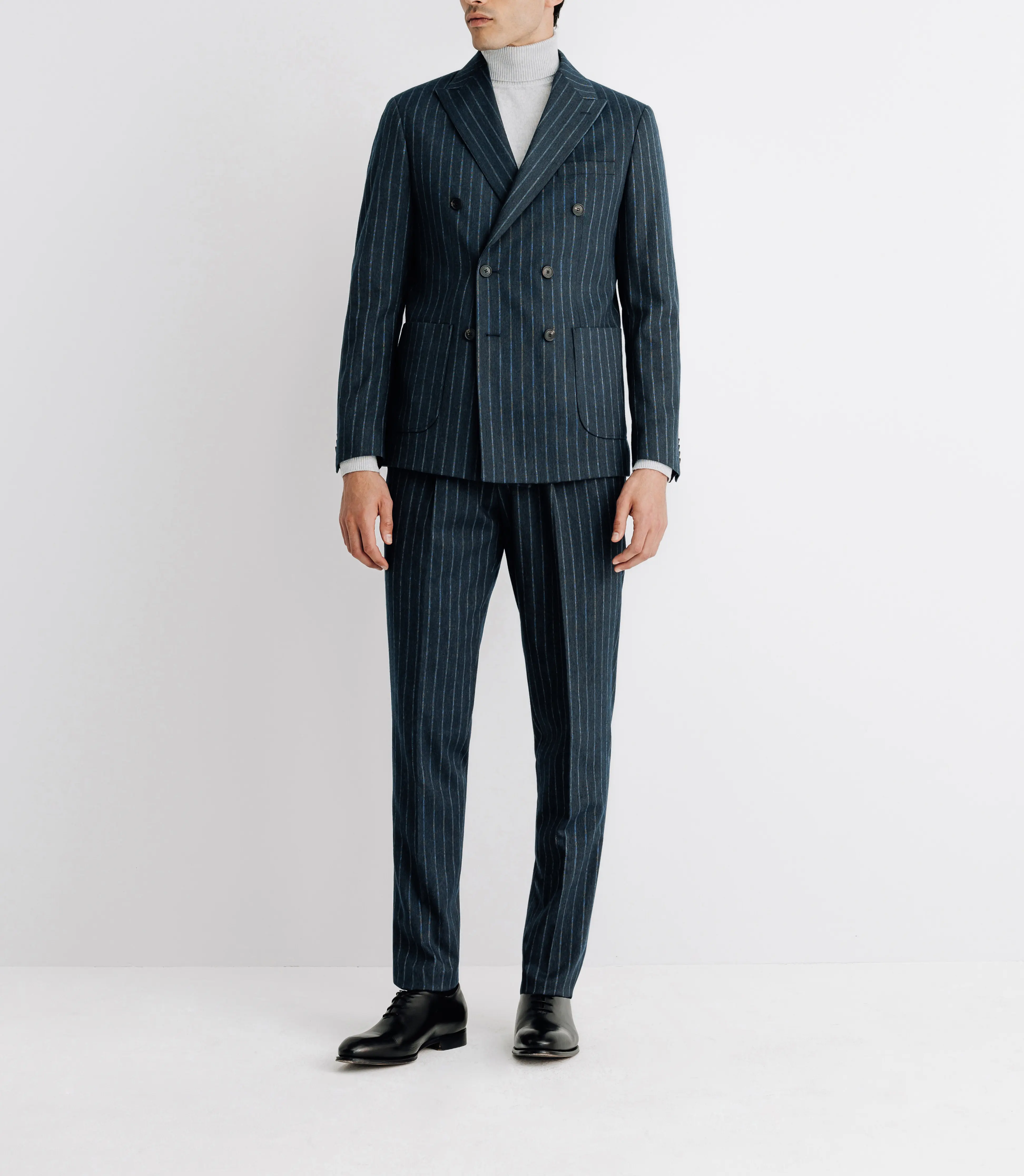 Costume croisé fantaisie bleu