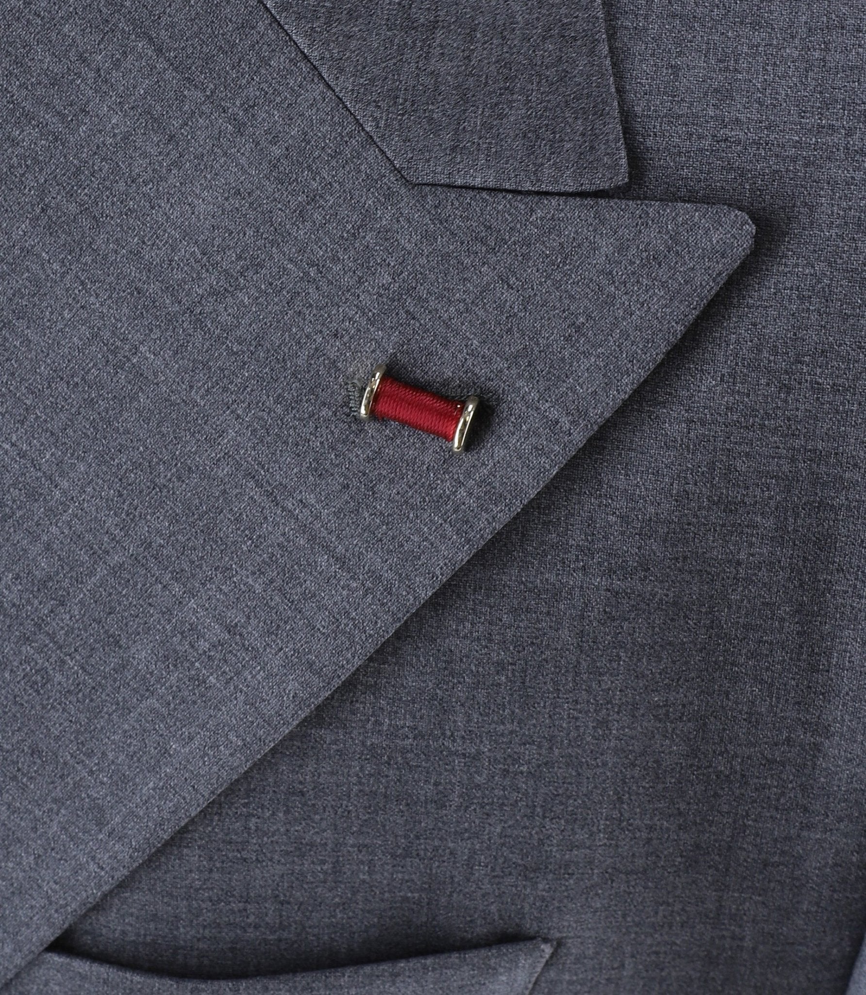 Costume croisé gris - Image 2