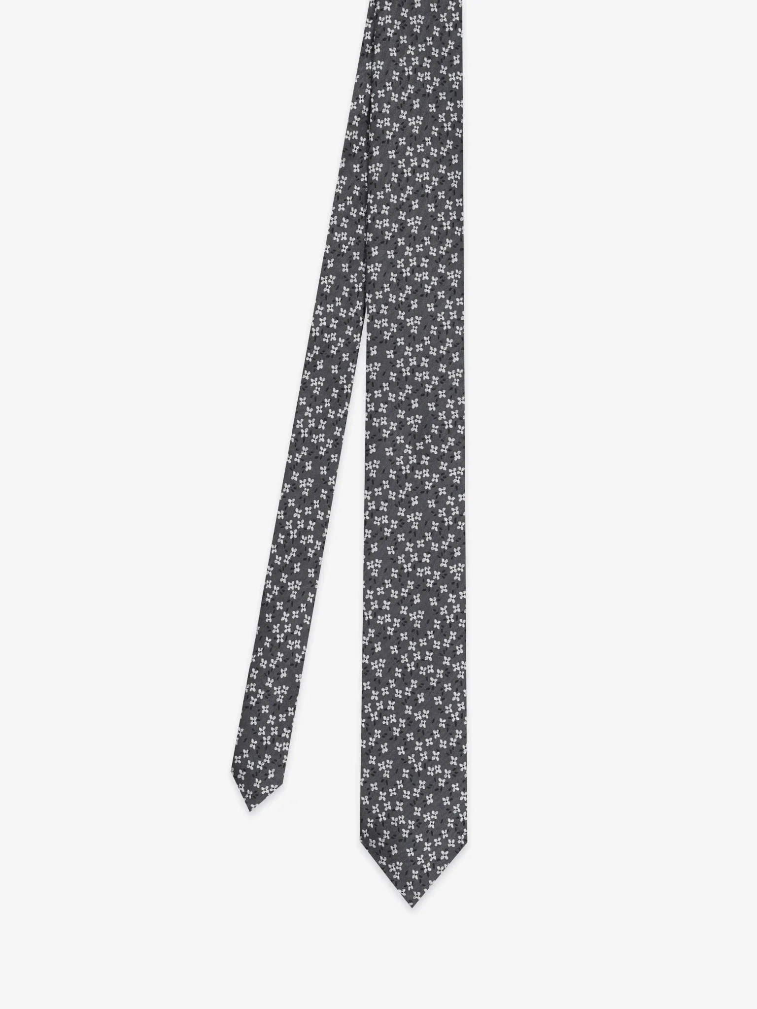 Cravate fantaisie anthracite