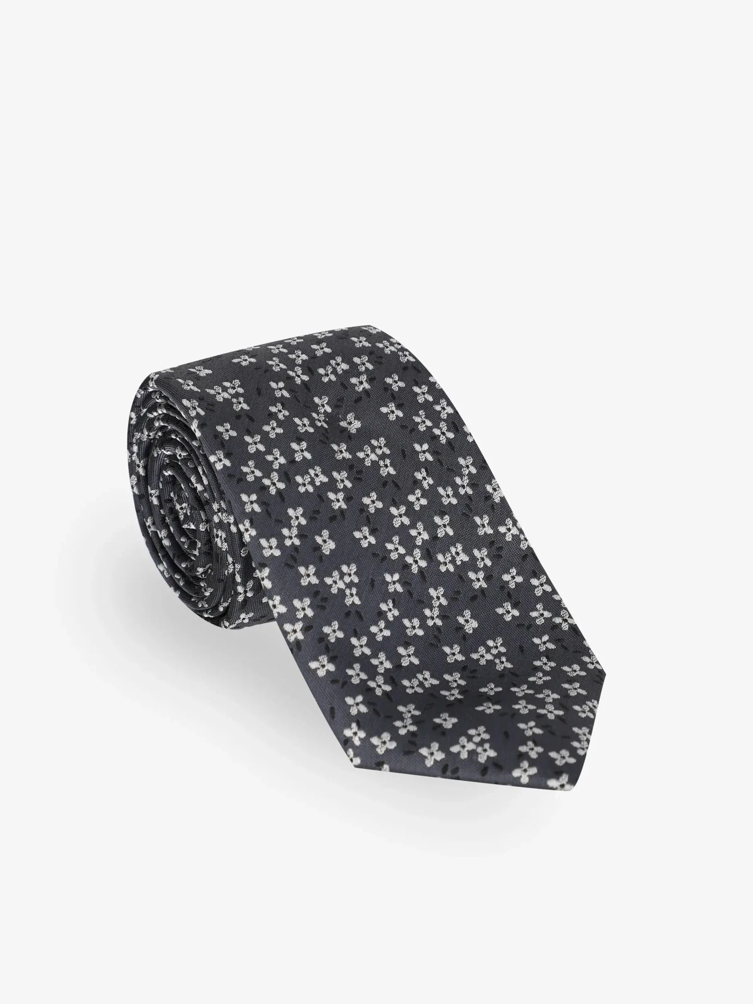 Cravate fantaisie anthracite - Image 2