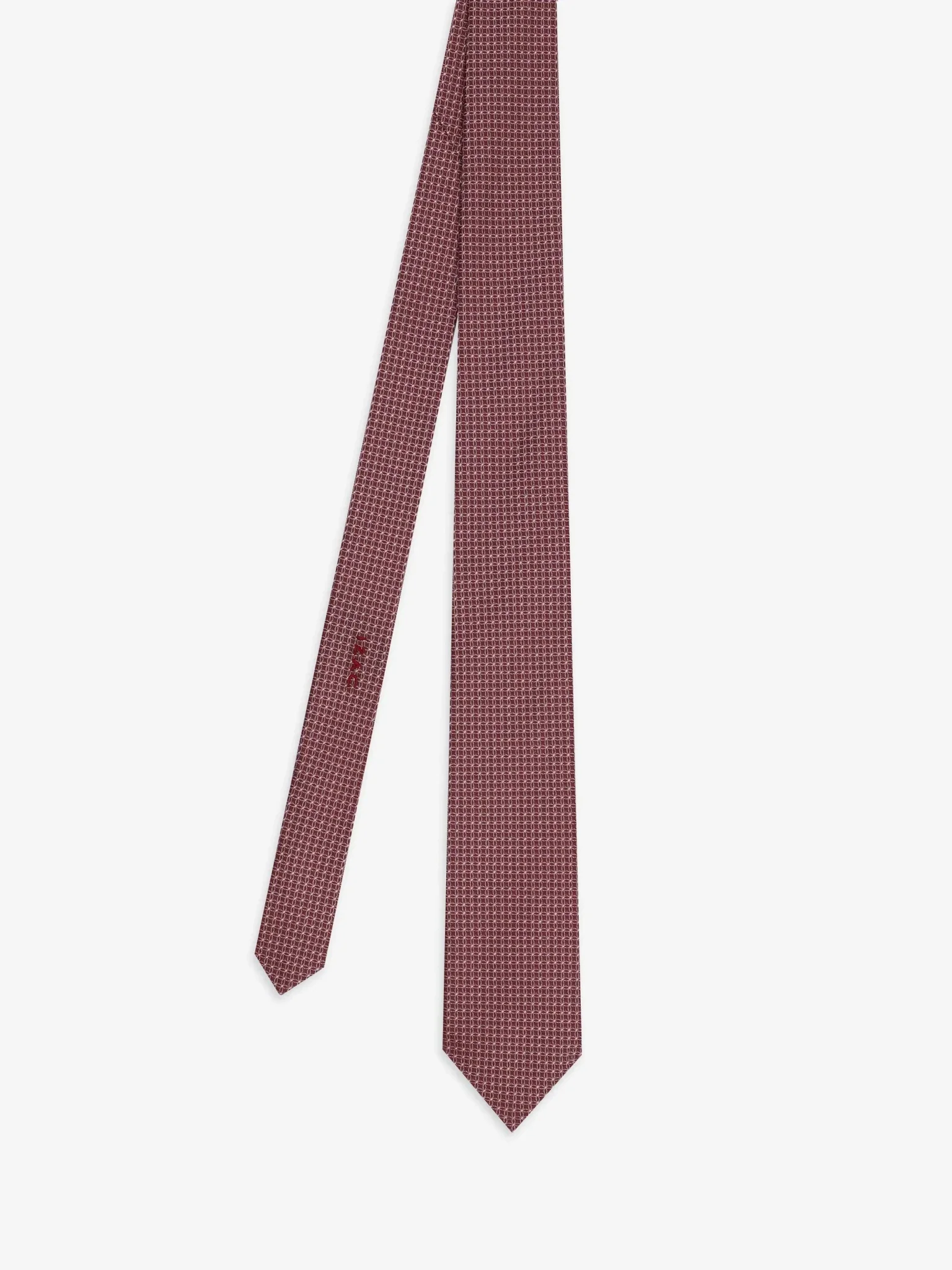 Cravate fantaisie bordeaux
