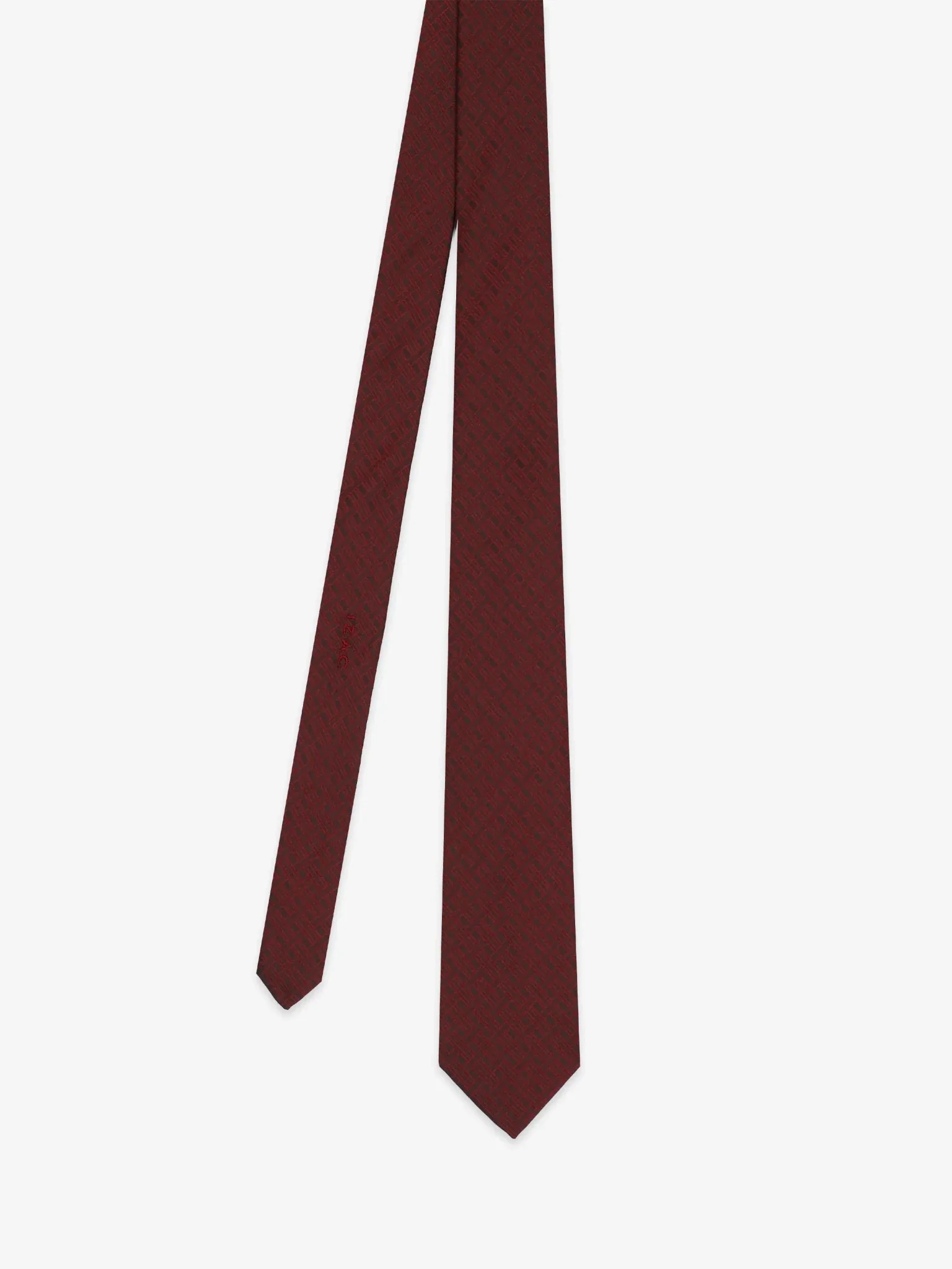 Cravate fantaisie bordeaux